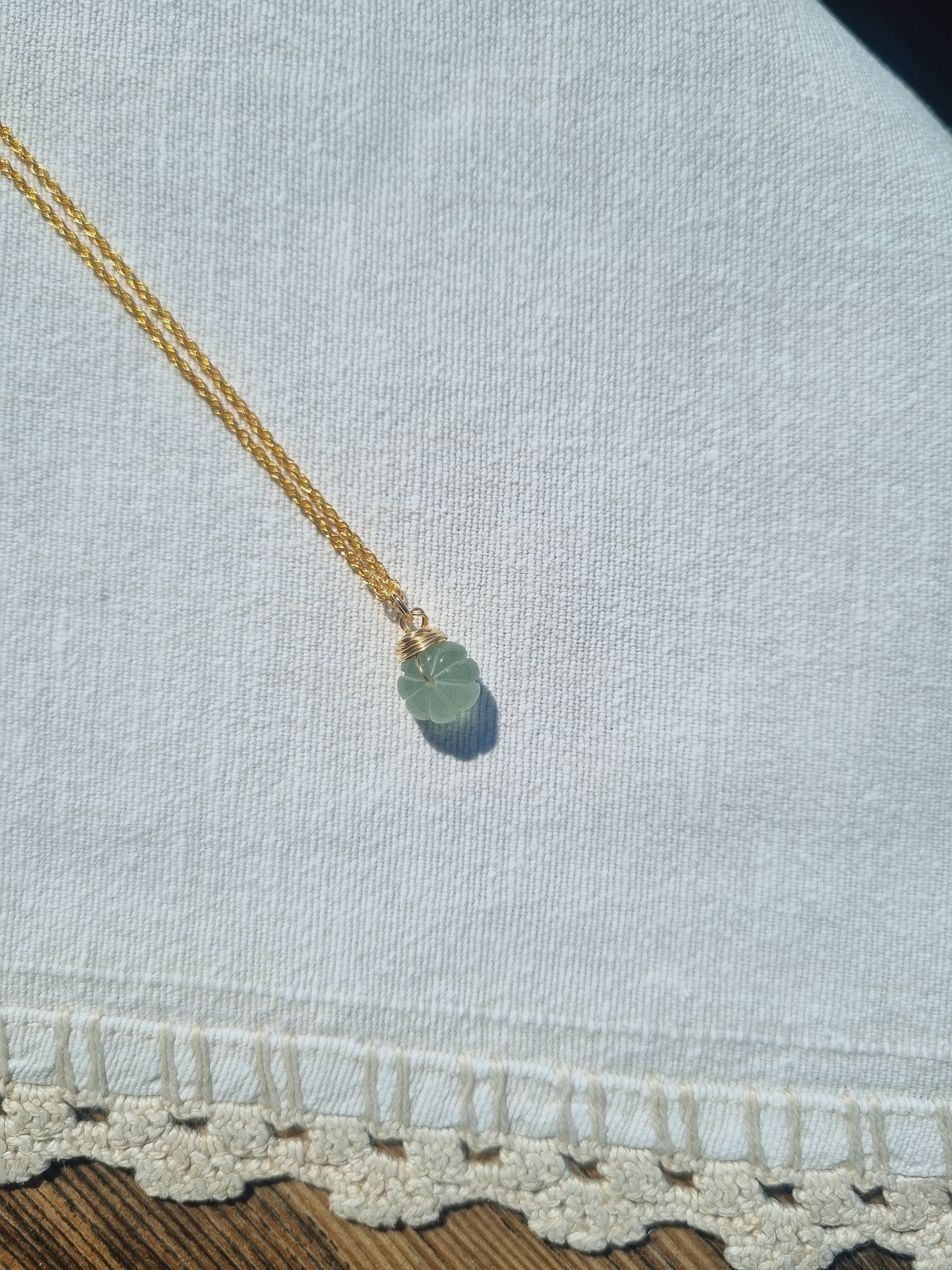 narur - Aquamarine Melon Pendant
