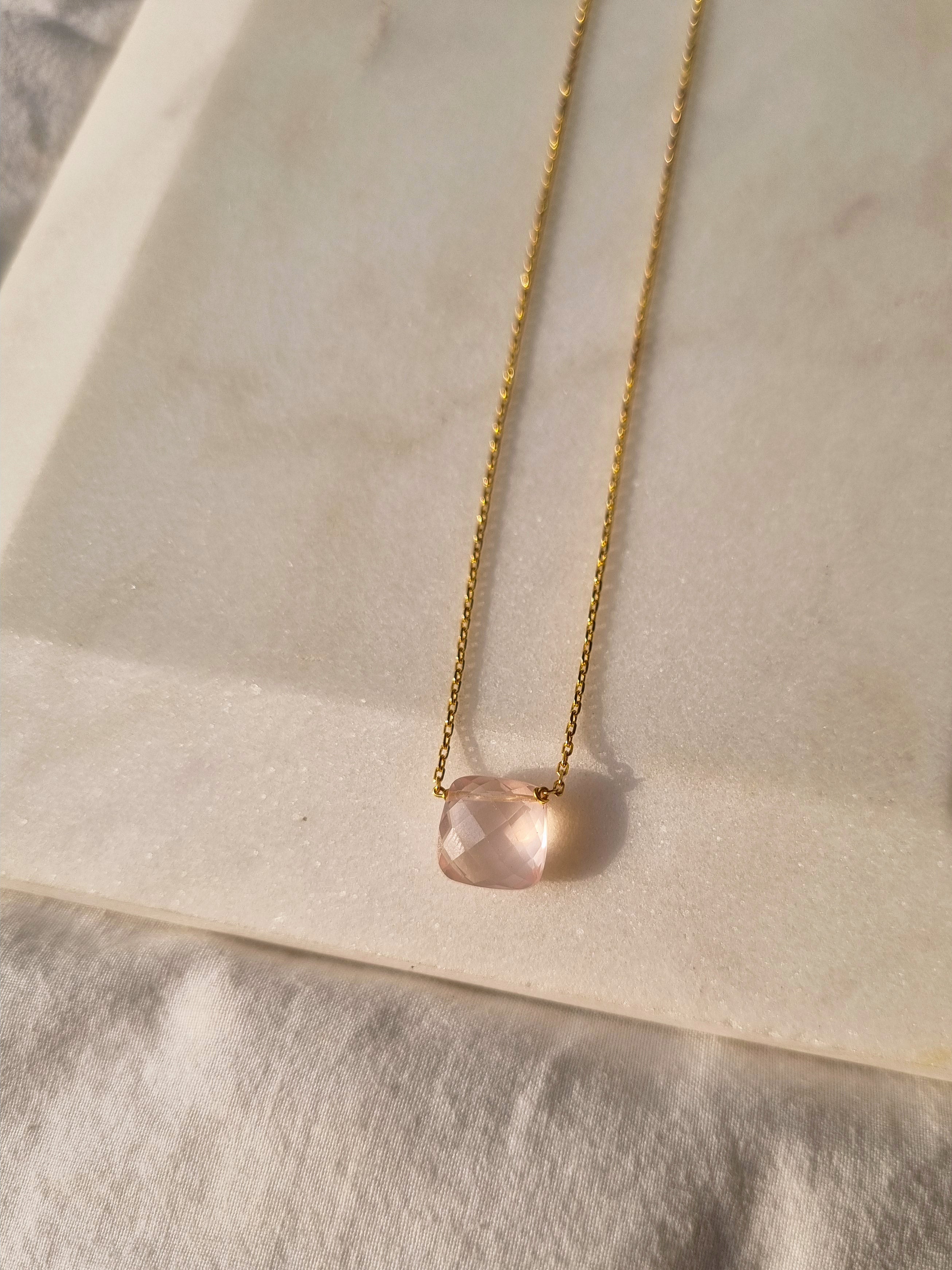 helix - Rose Quartz Pendant