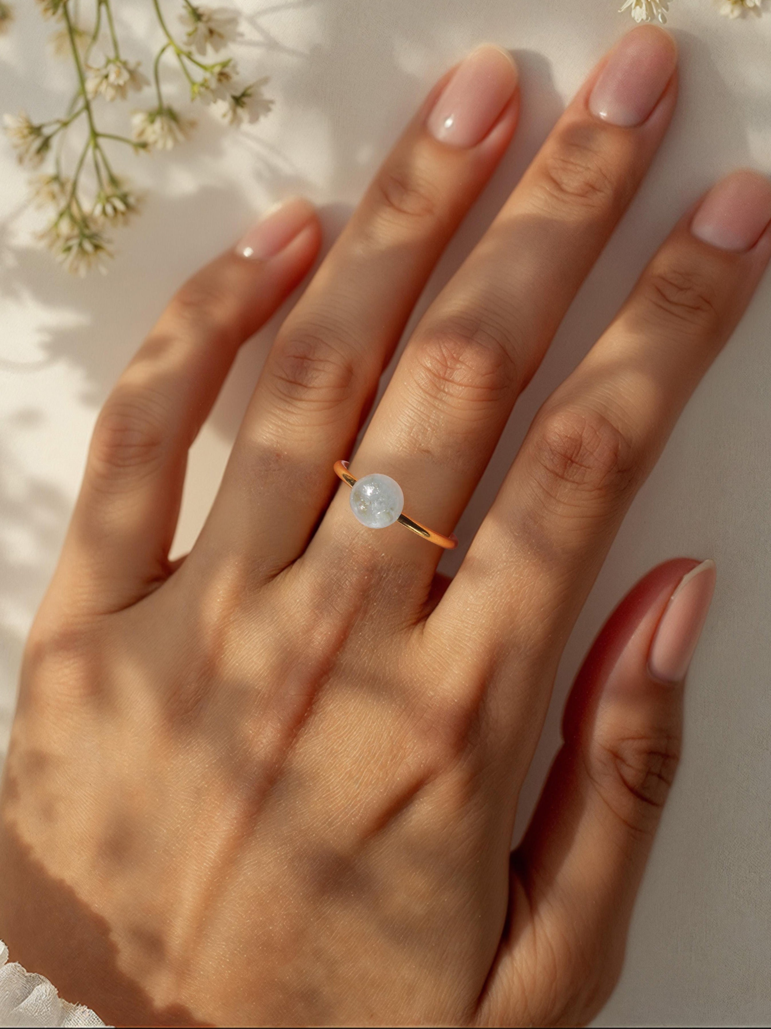 bhumi - Aquamarine Mood Ring
