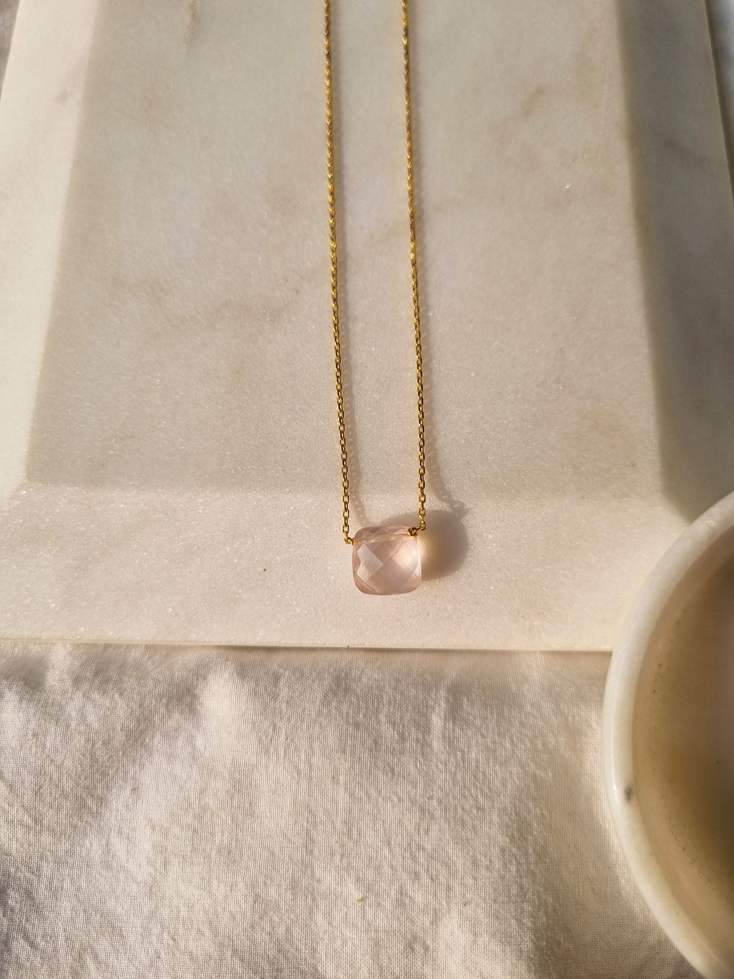 helix - Rose Quartz Pendant