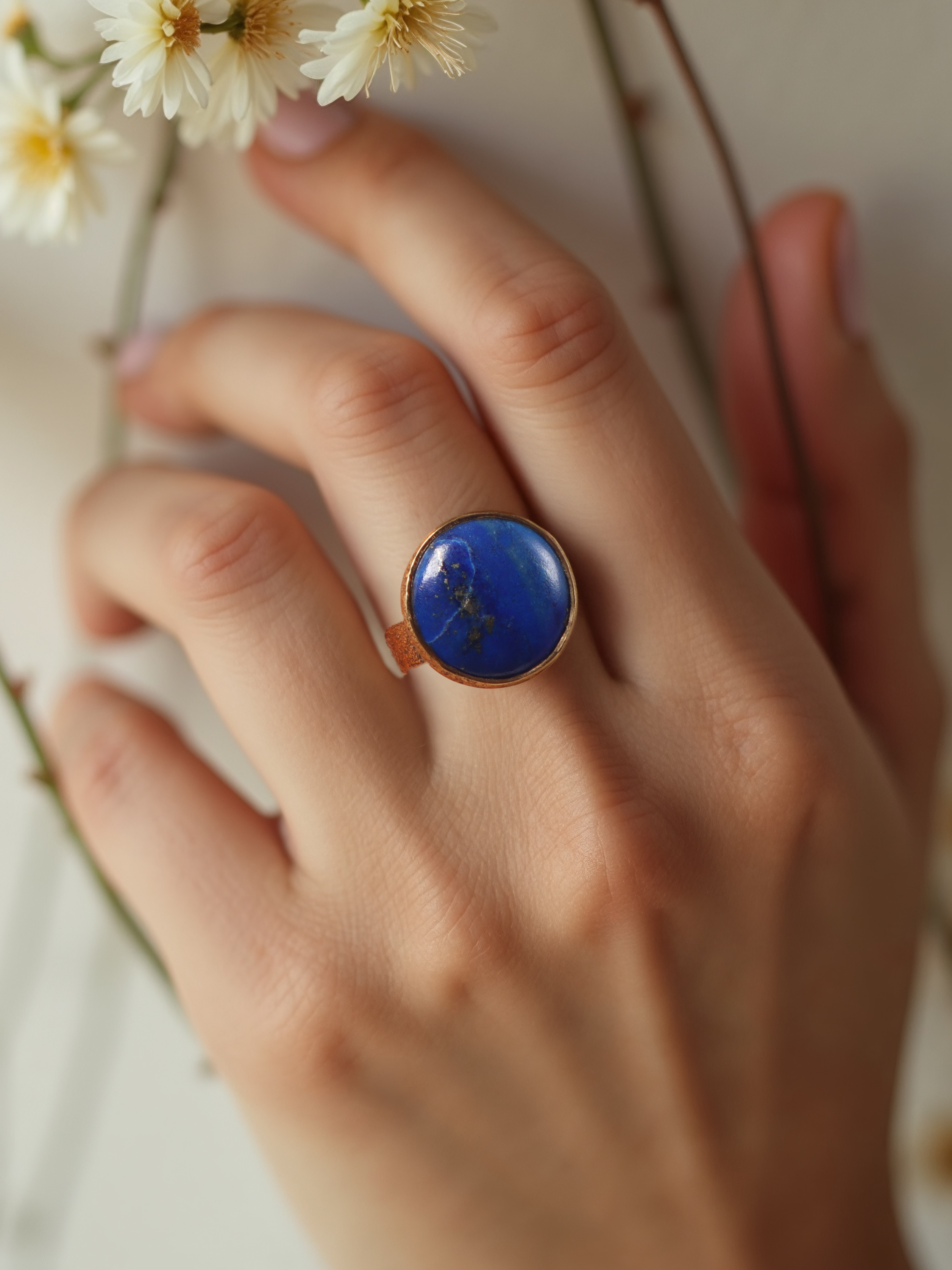 saani - Lapis Lazuli Saturn Ring
