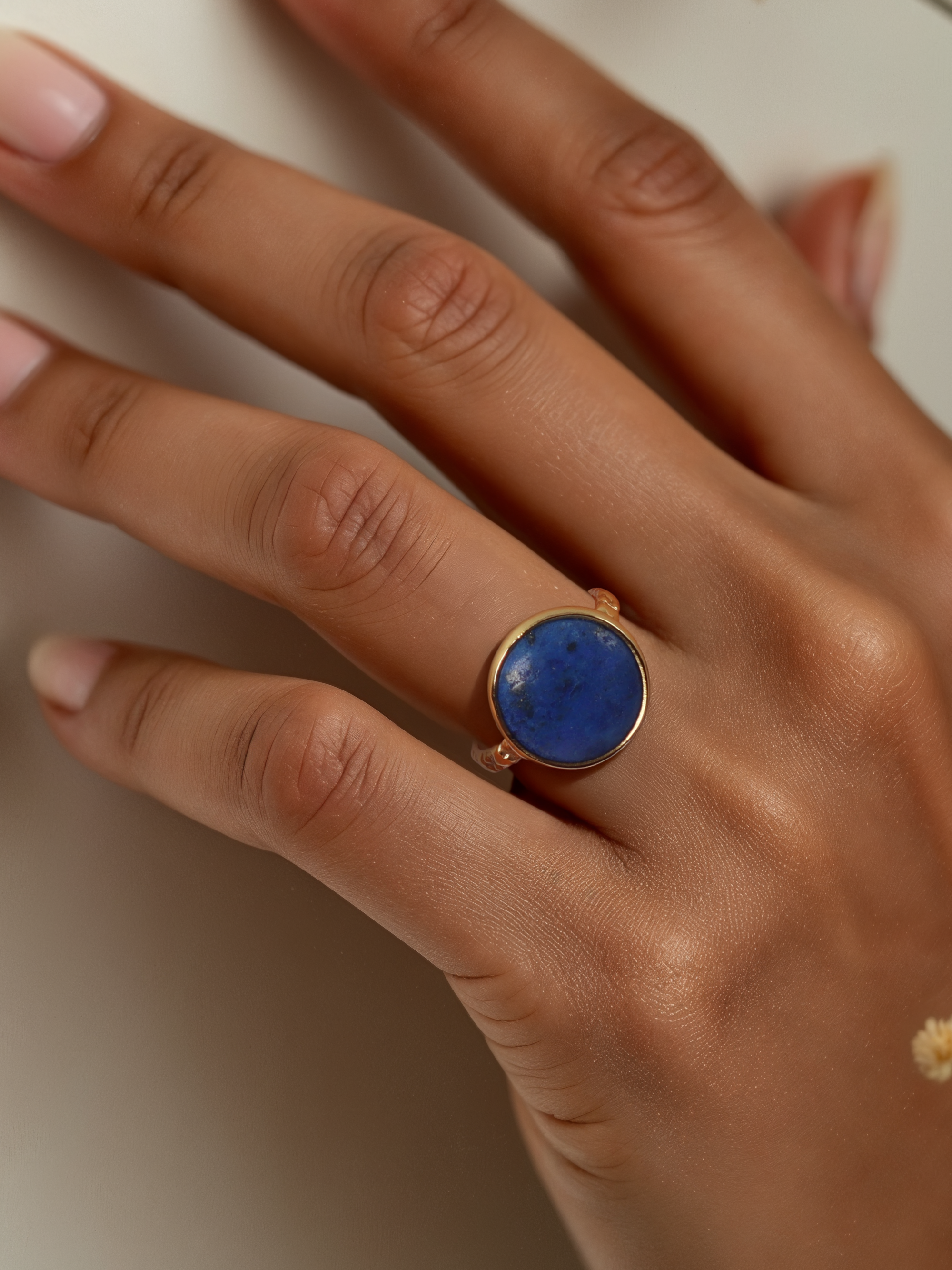 surya - Lapis Lazuli Sun Ring