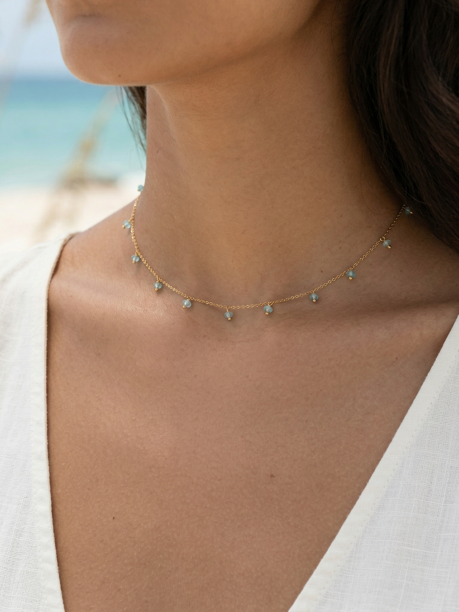 apit - Apatite Baati Drop choker