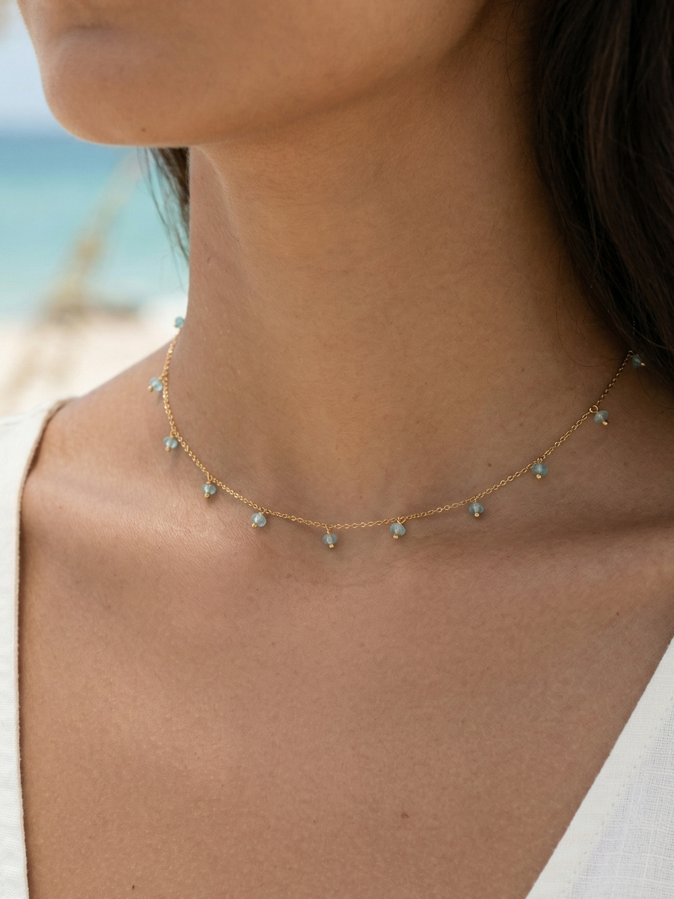 apit - Apatite Baati Drop choker