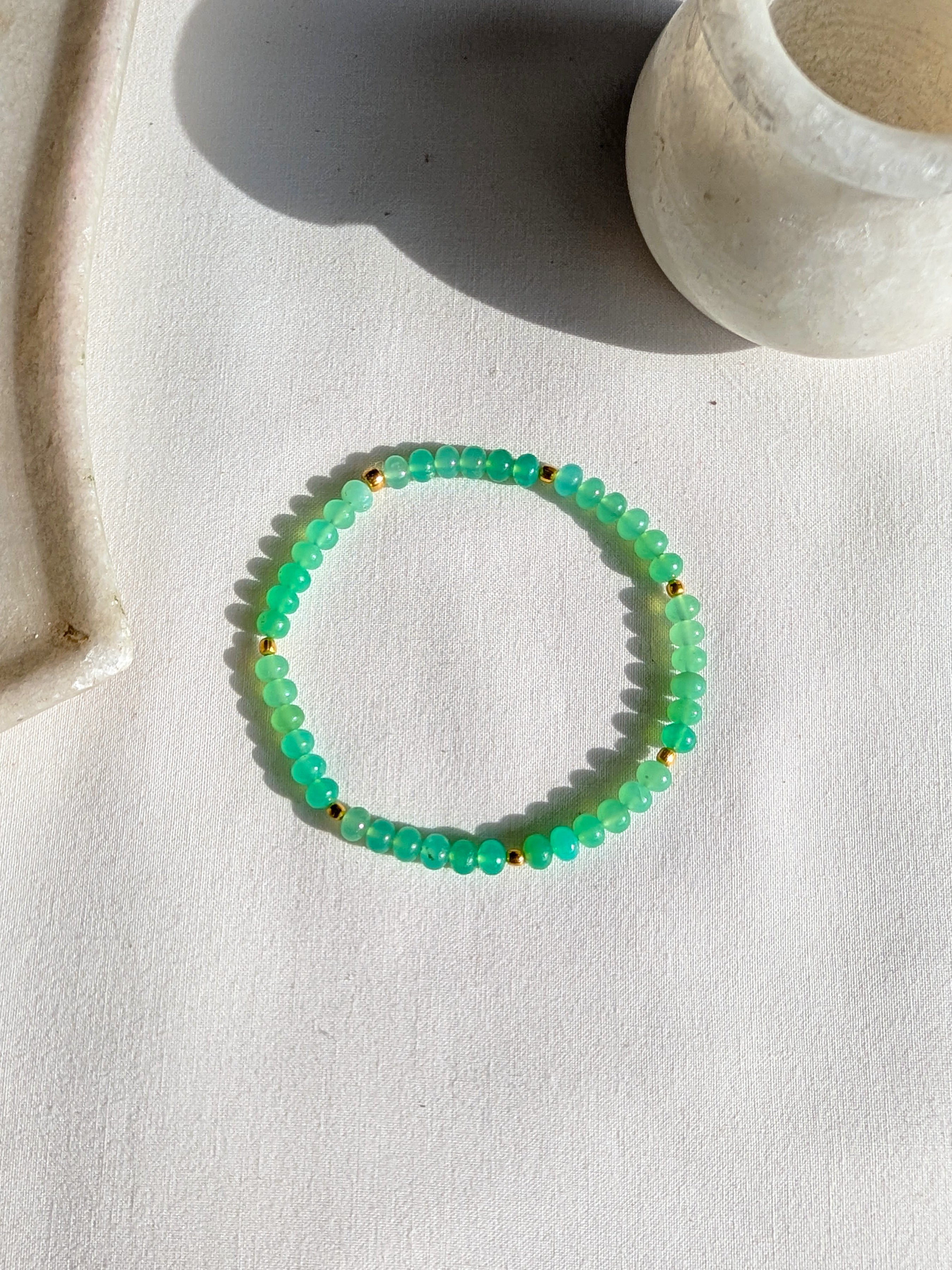 ojas - Chrysoprase Baati Stretch Bracelet