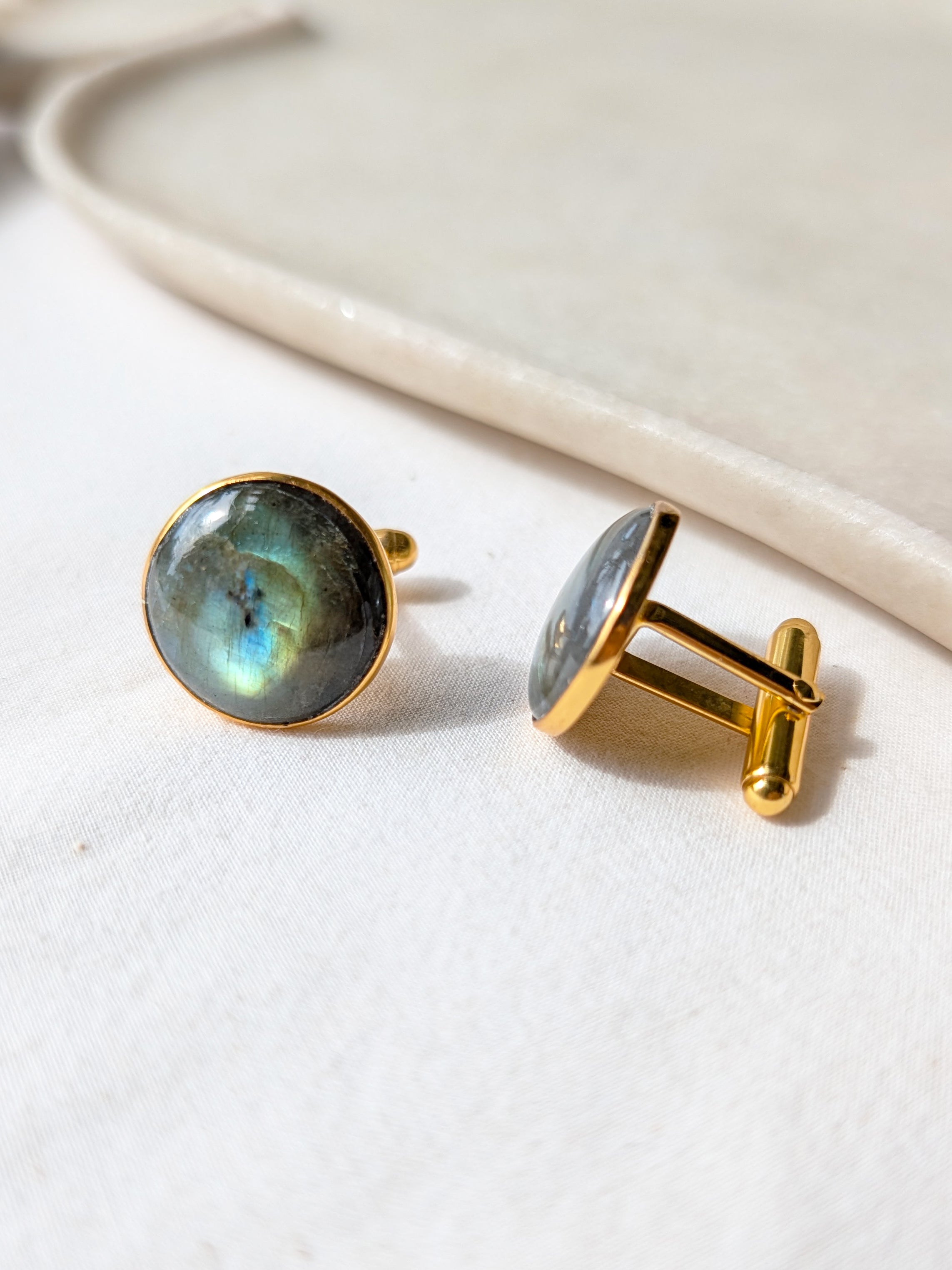 suryaa - Labradorite Sun Cufflinks