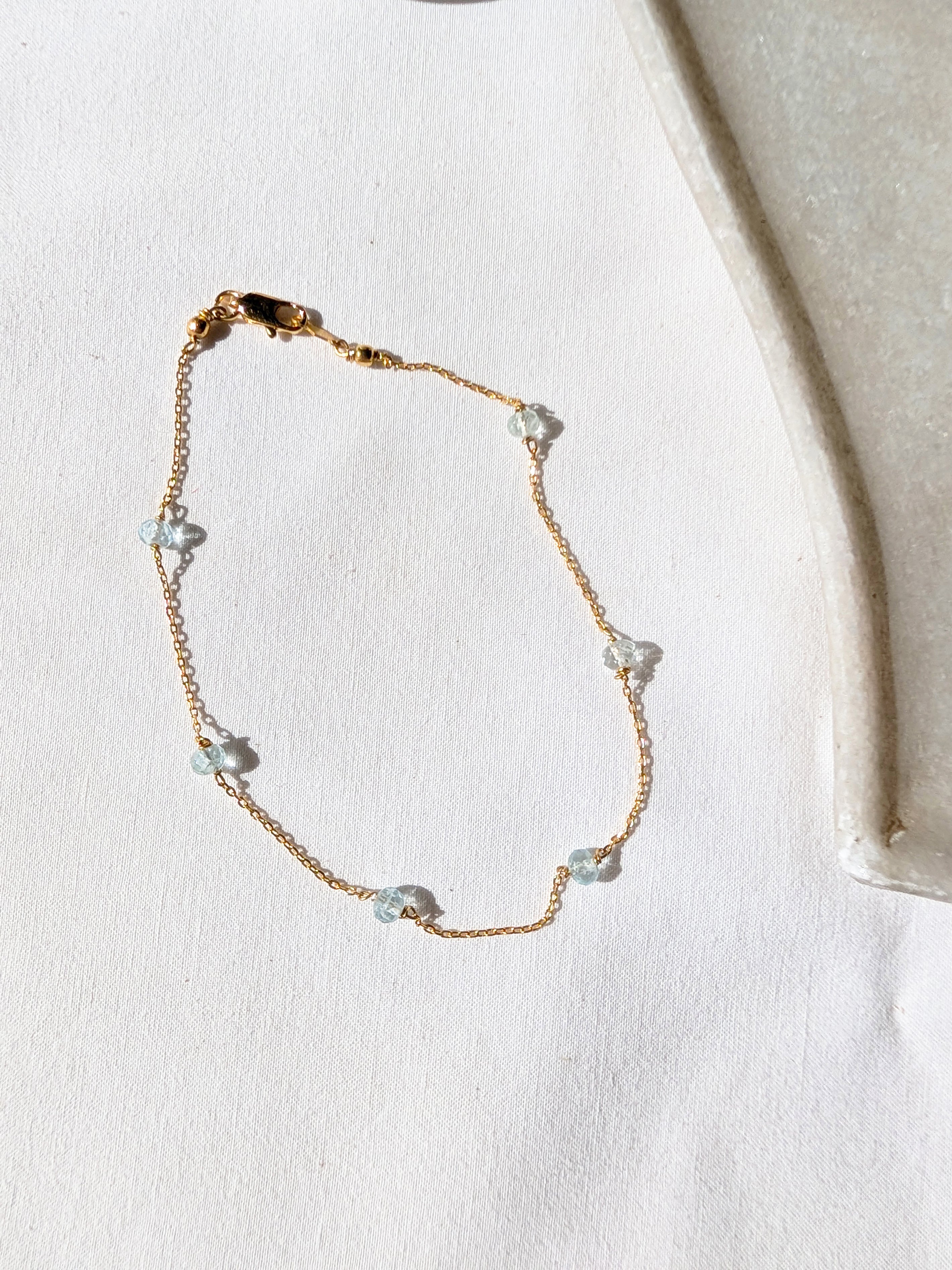 bhava - Aquamarine Baati Anklet