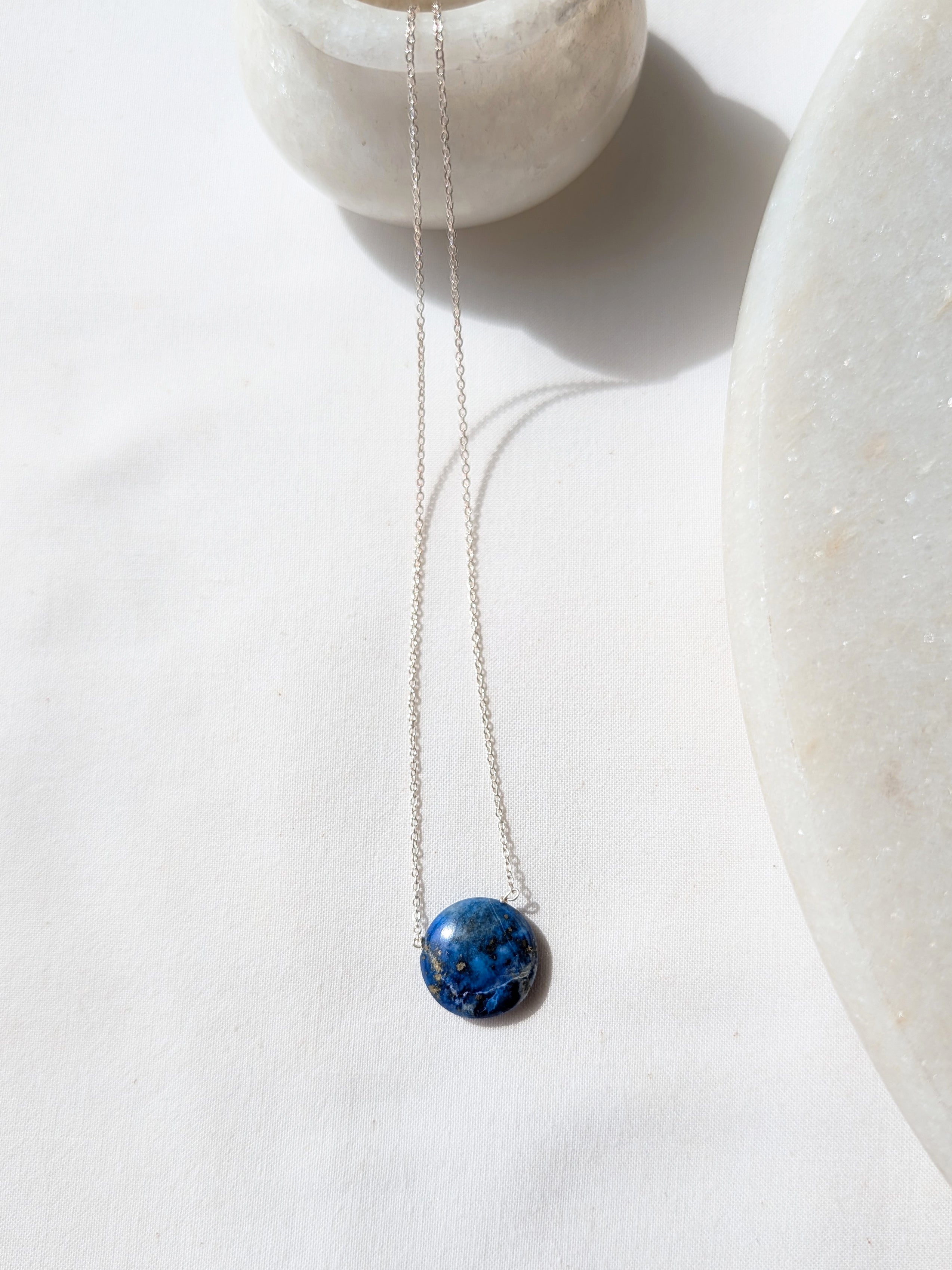 vyaas - Lapis Lazuli Coin Pendant
