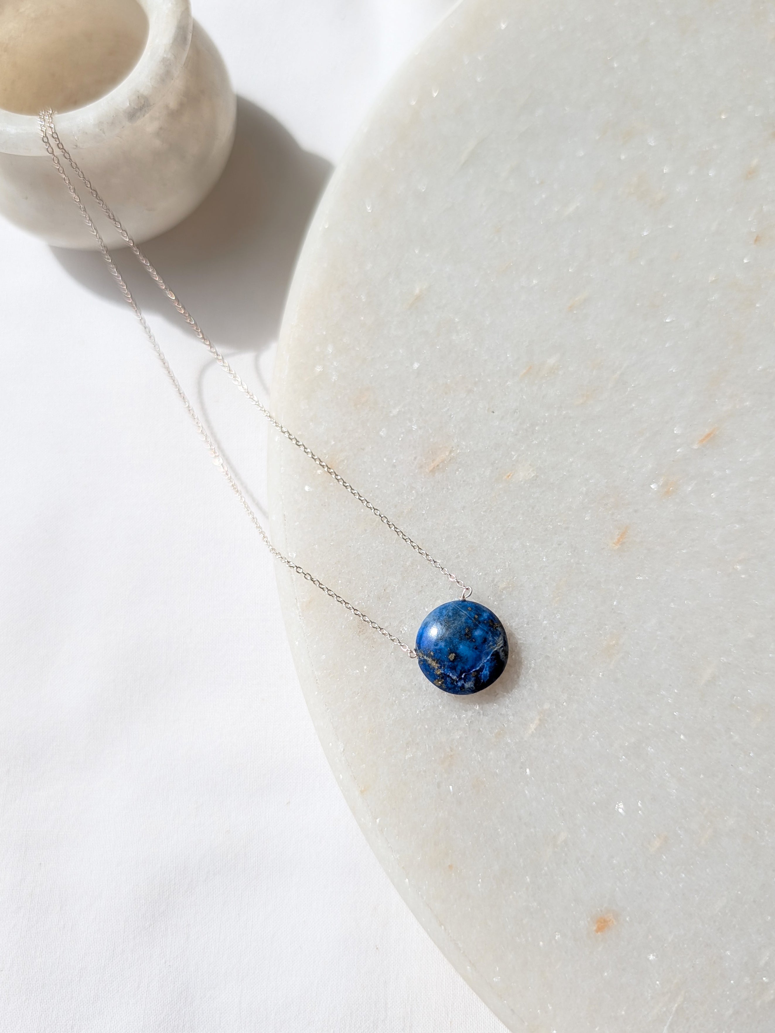 vyaas - Lapis Lazuli Coin Pendant