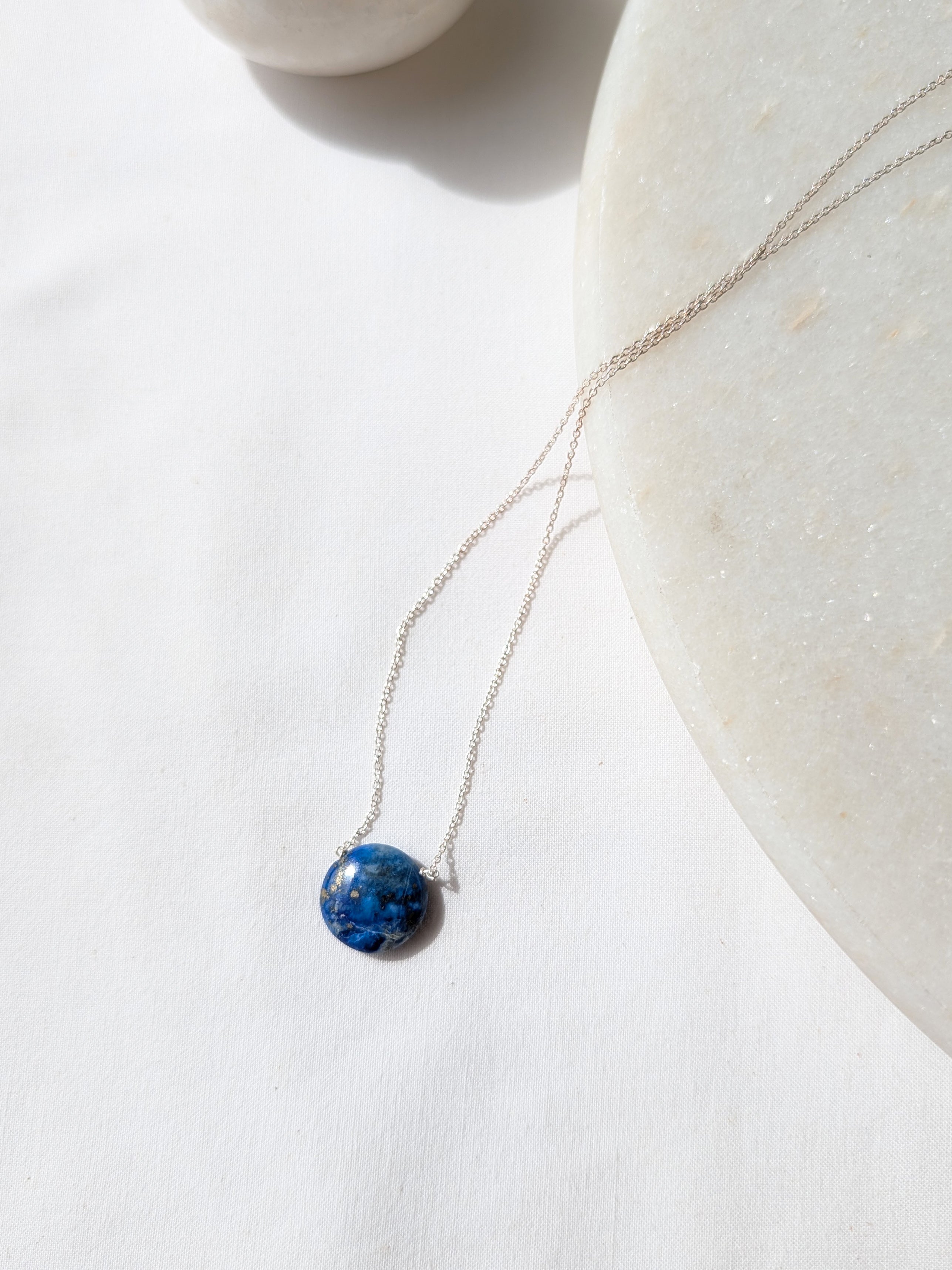 vyaas - Lapis Lazuli Coin Pendant
