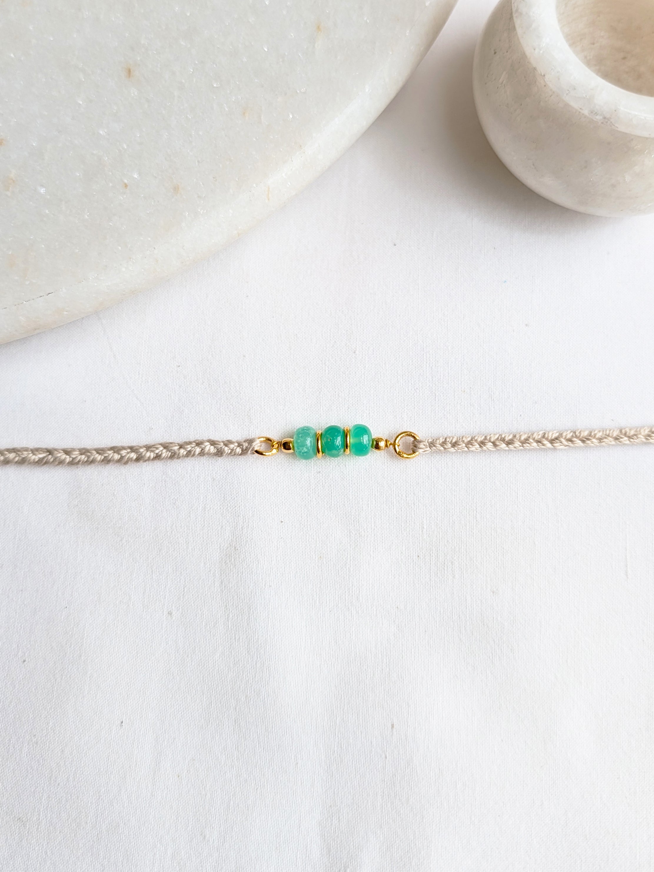 lasso - Chrysoprase Baati Rakhi