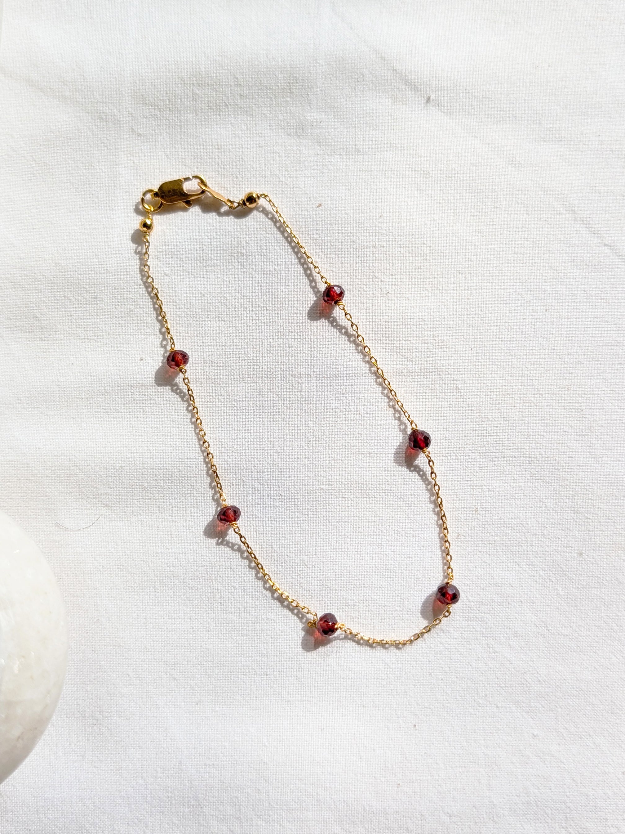 bhava - Garnet Baati Anklet