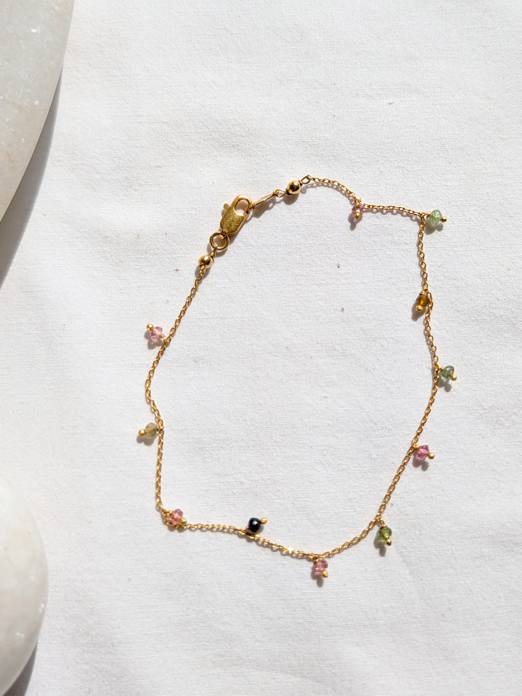 apita - Tourmaline Baati Drop Anklet
