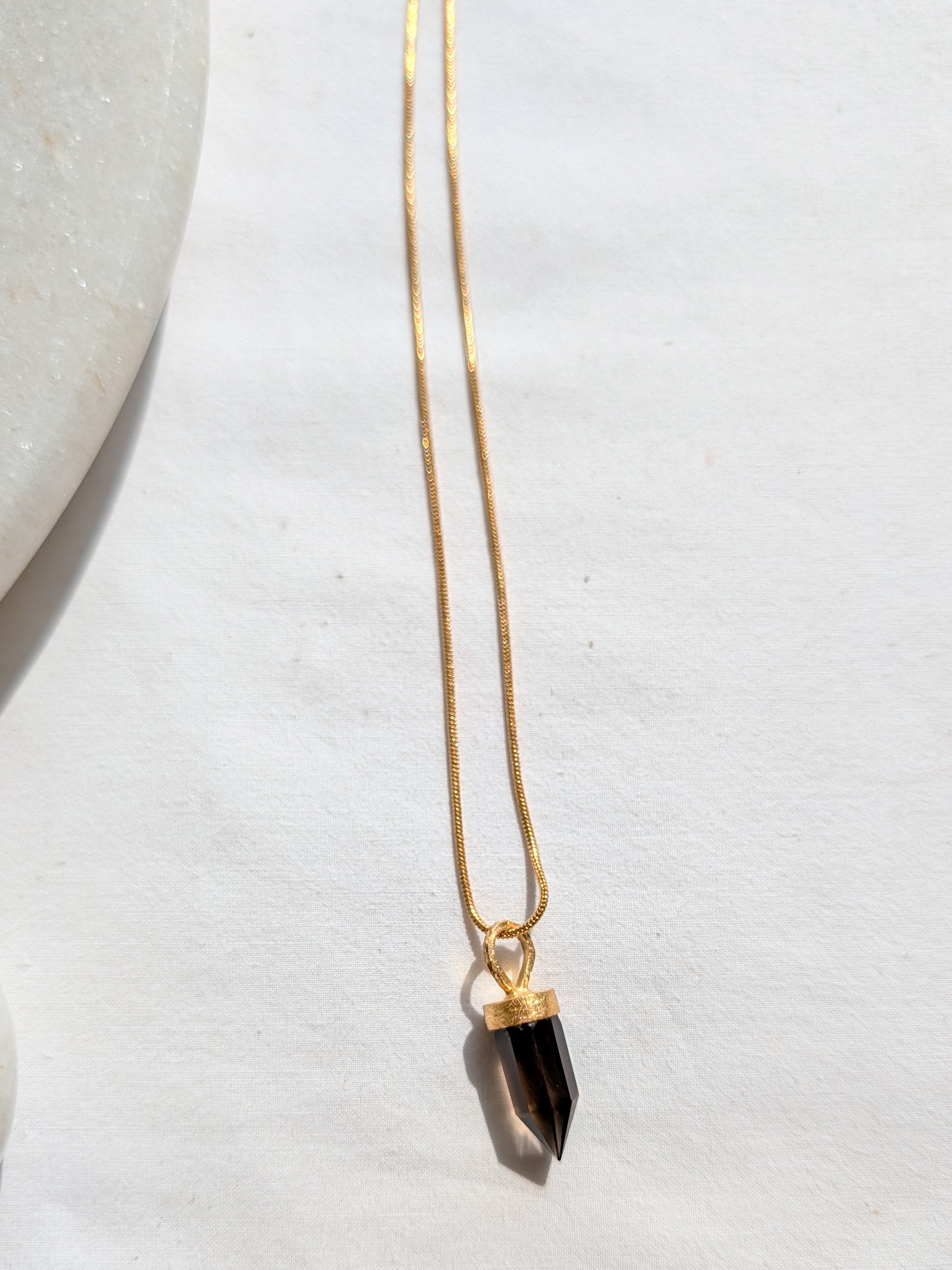 arrow - Smoky Quartz Men's Pendant