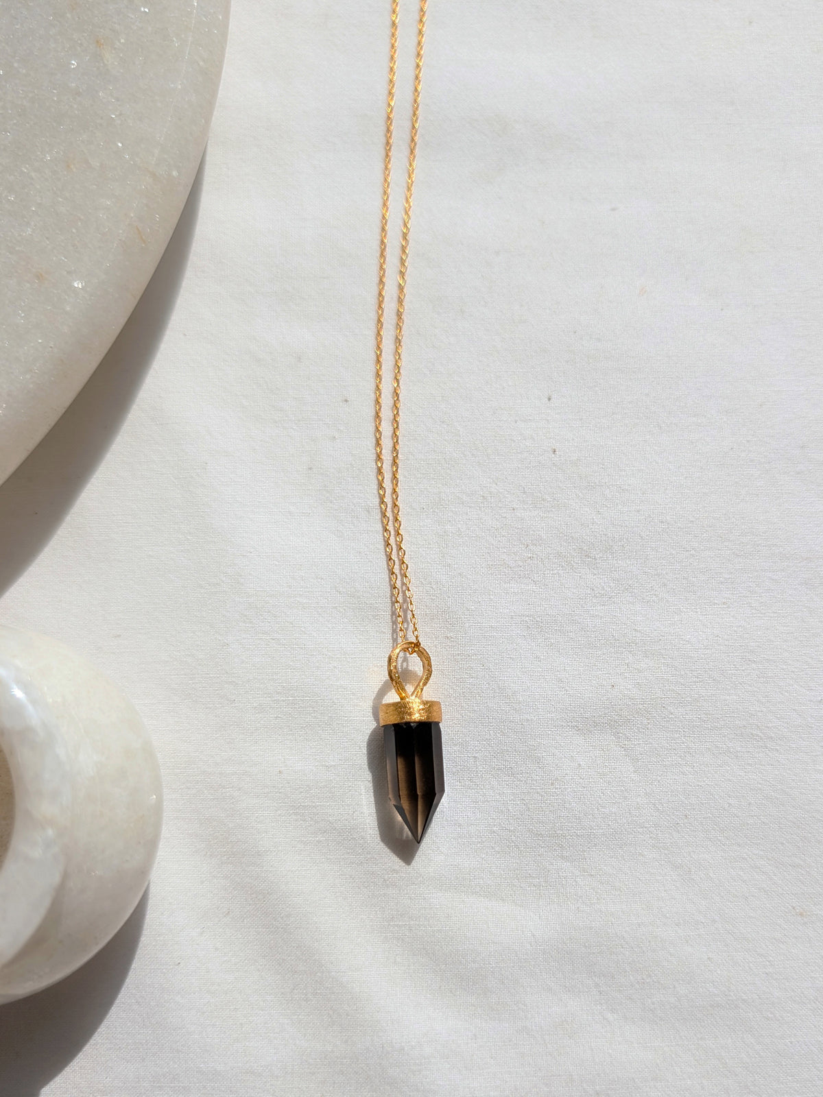 vira - Smoky Quartz Arrow Pendant