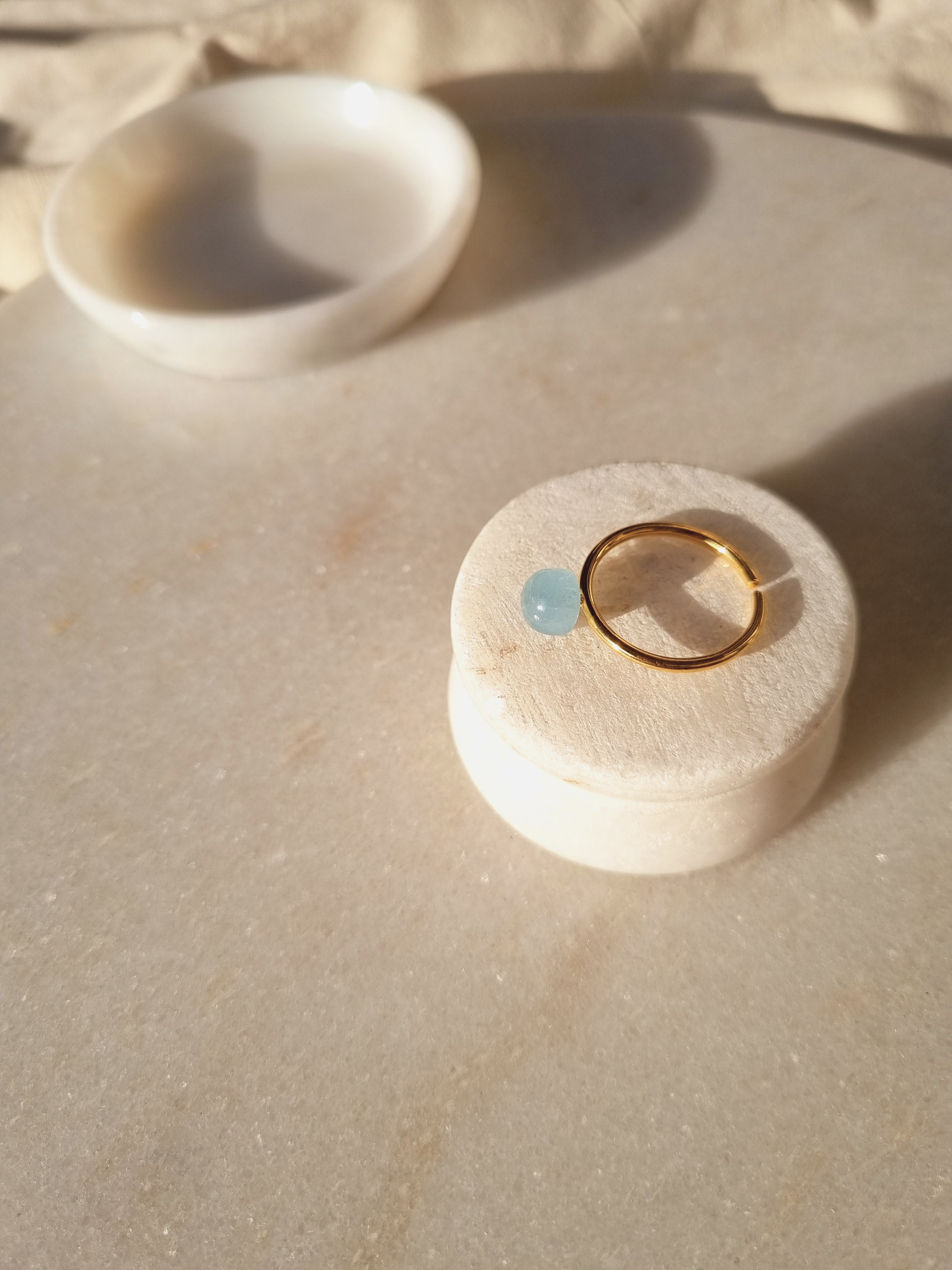 bhumi - Aquamarine Mood Ring