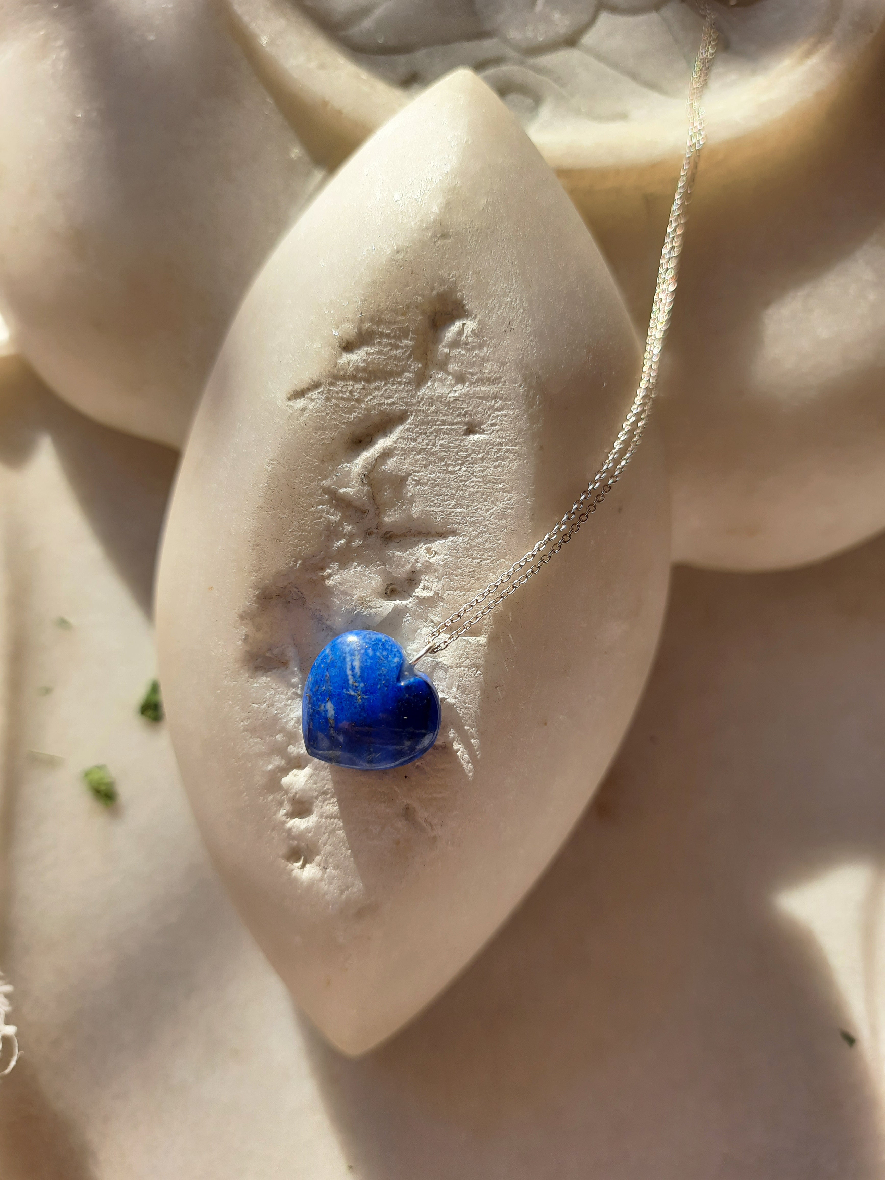 cara - Lapis Lazuli Heart Pendant