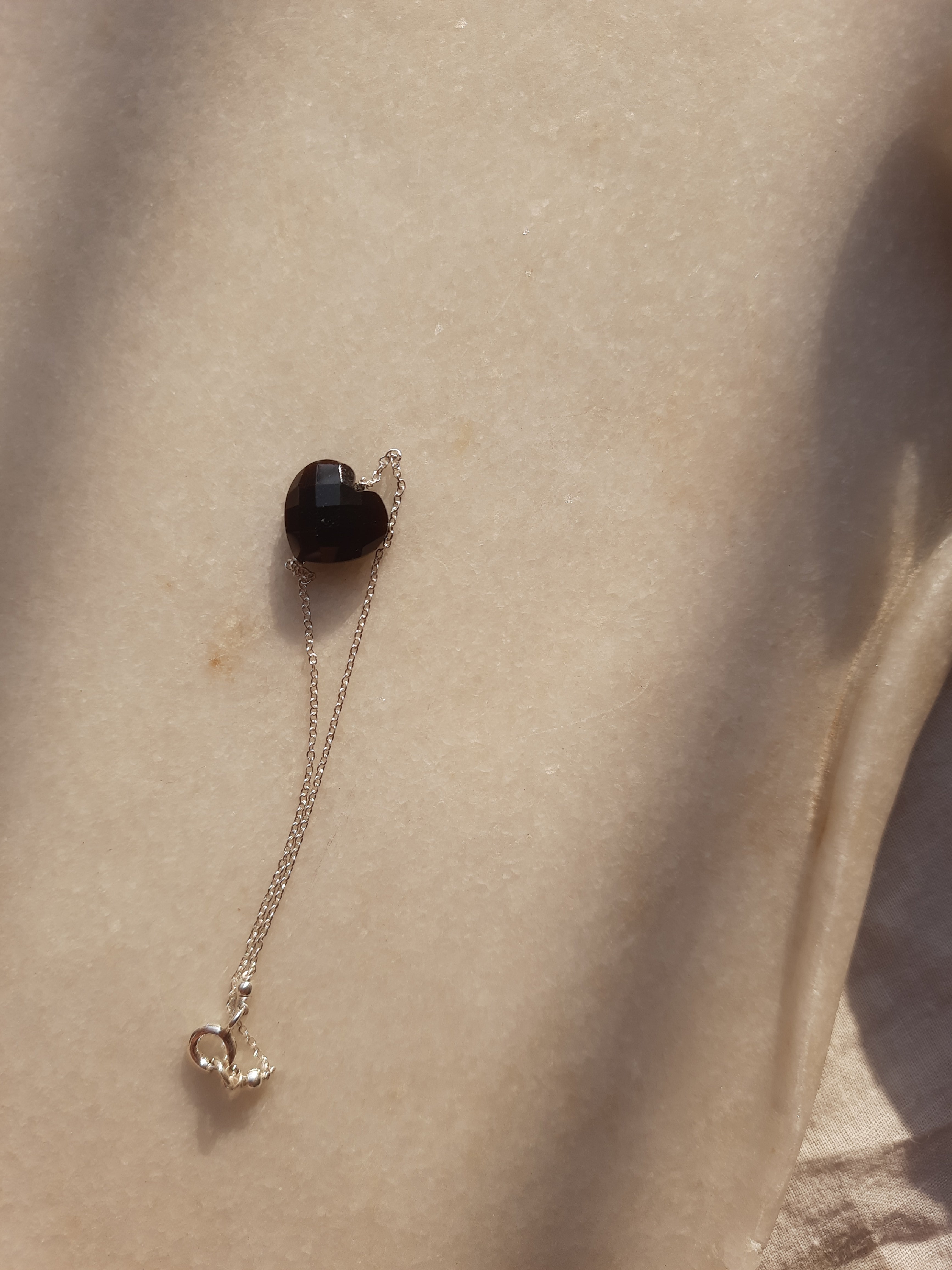 amsa - Black Onyx Heart Bracelet