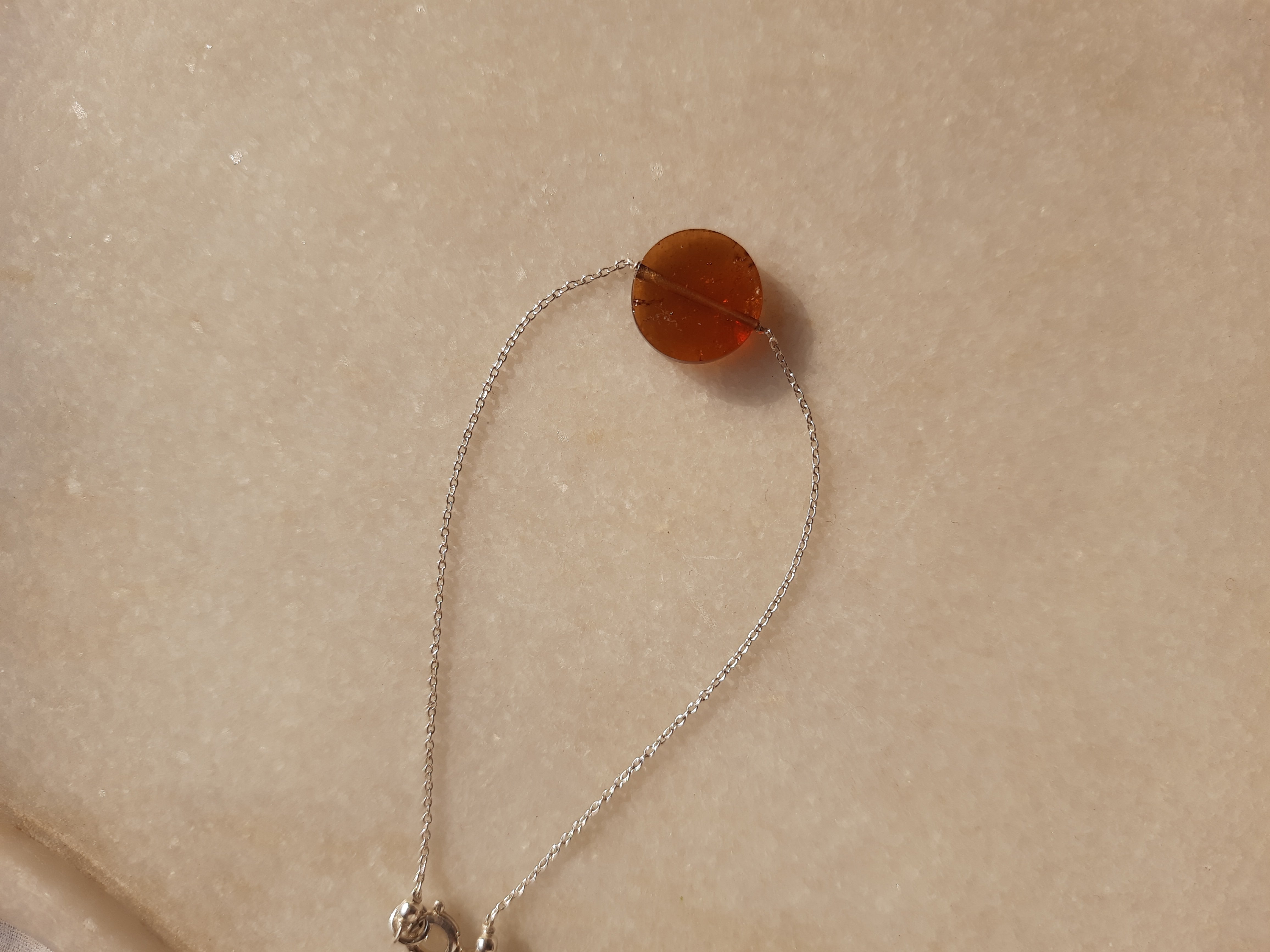 matsya - Hessonite Garnet Round Bracelet