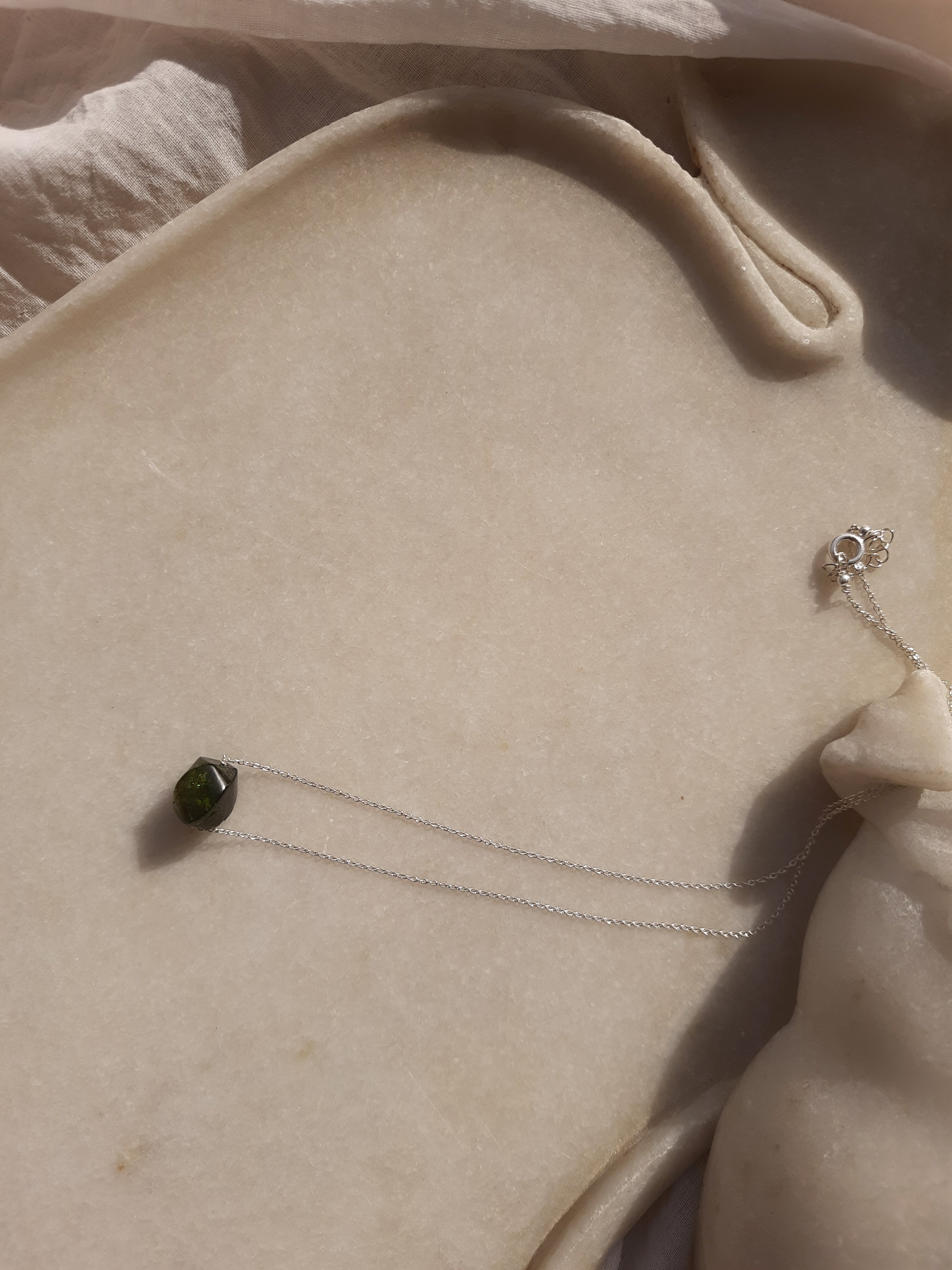 sidava - Black Tourmaline Tumble Pendant