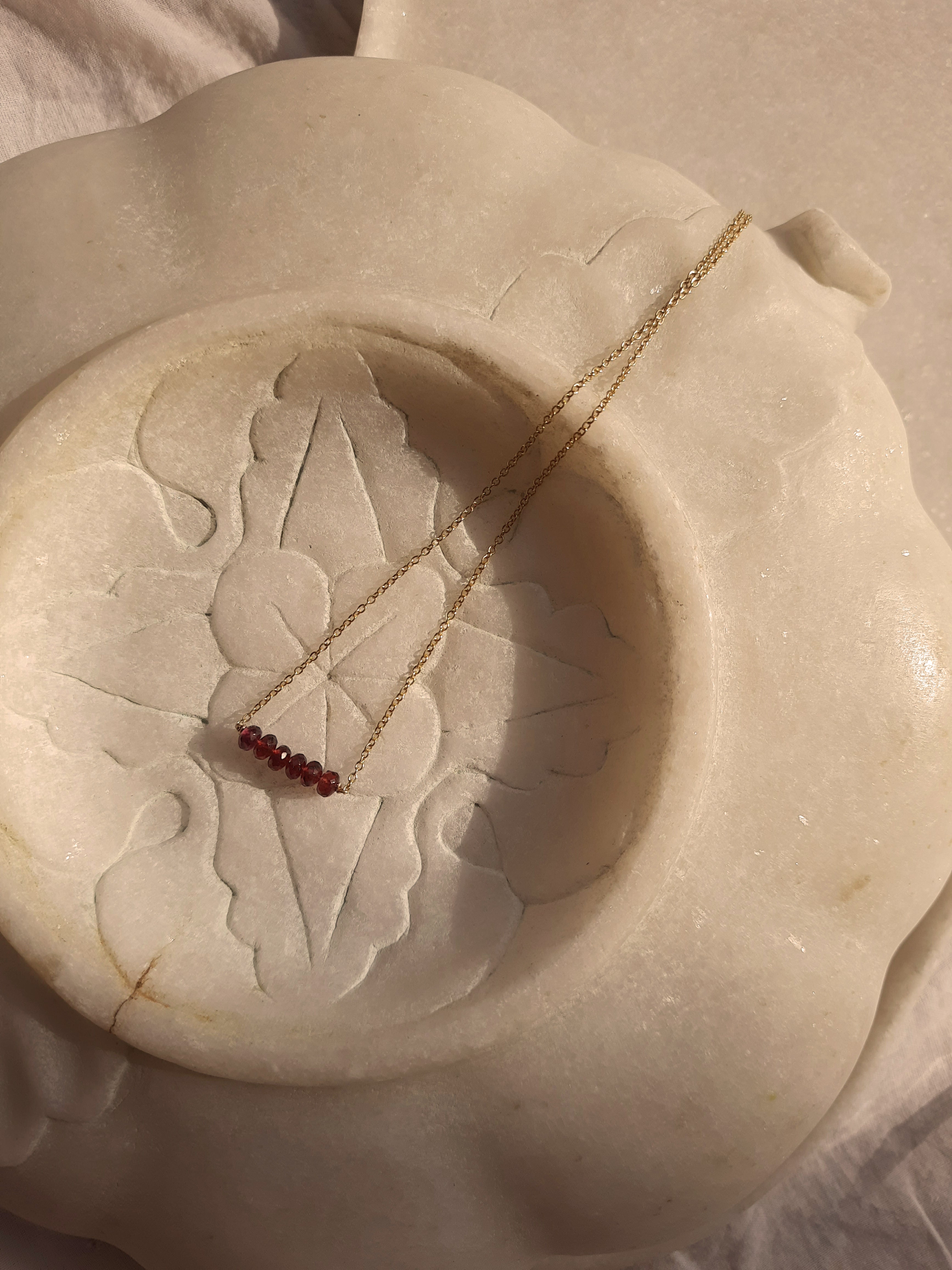 antilae - Garnet Baati Bar Pendant