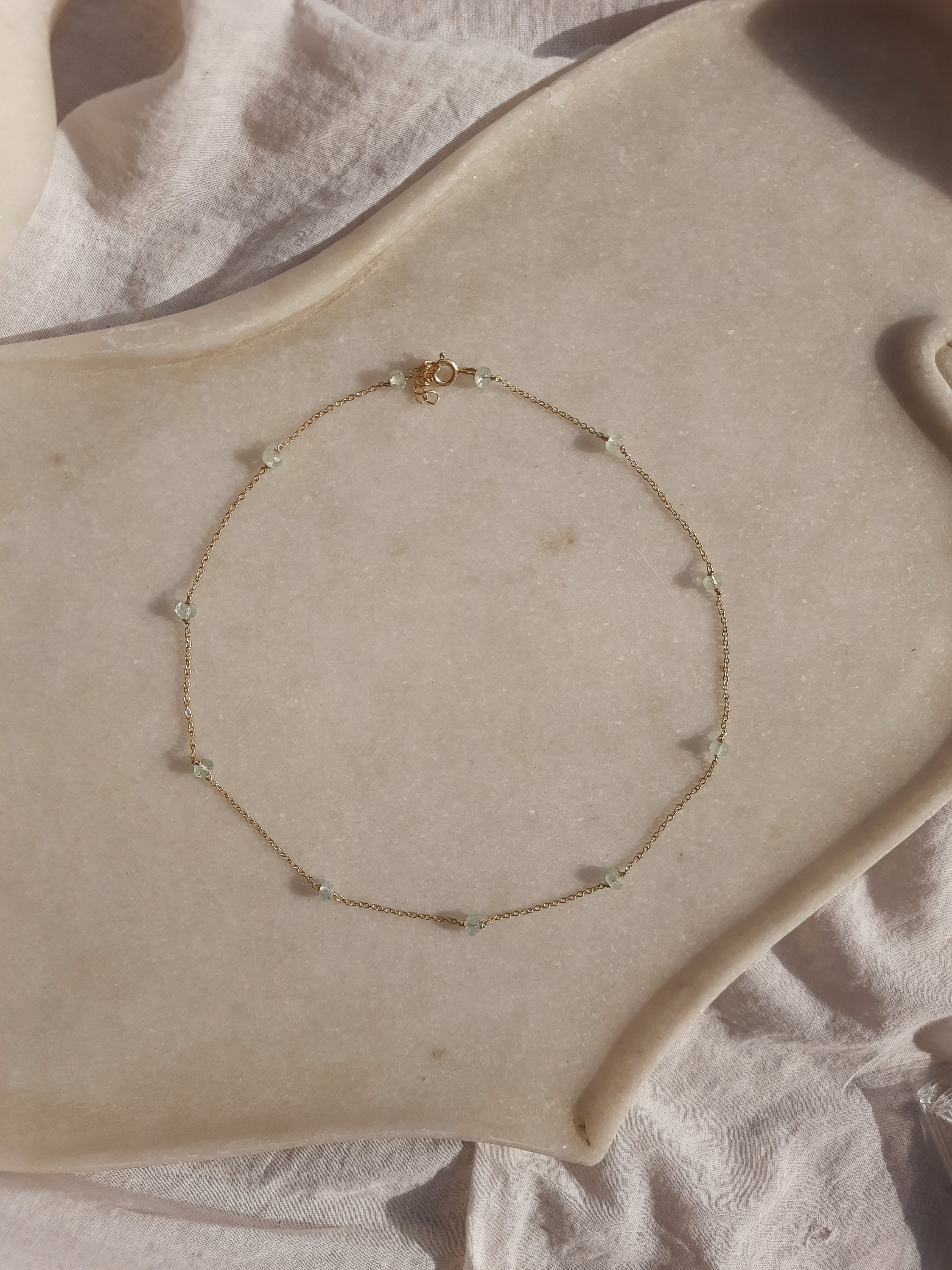 veti - Aquamarine Baati choker