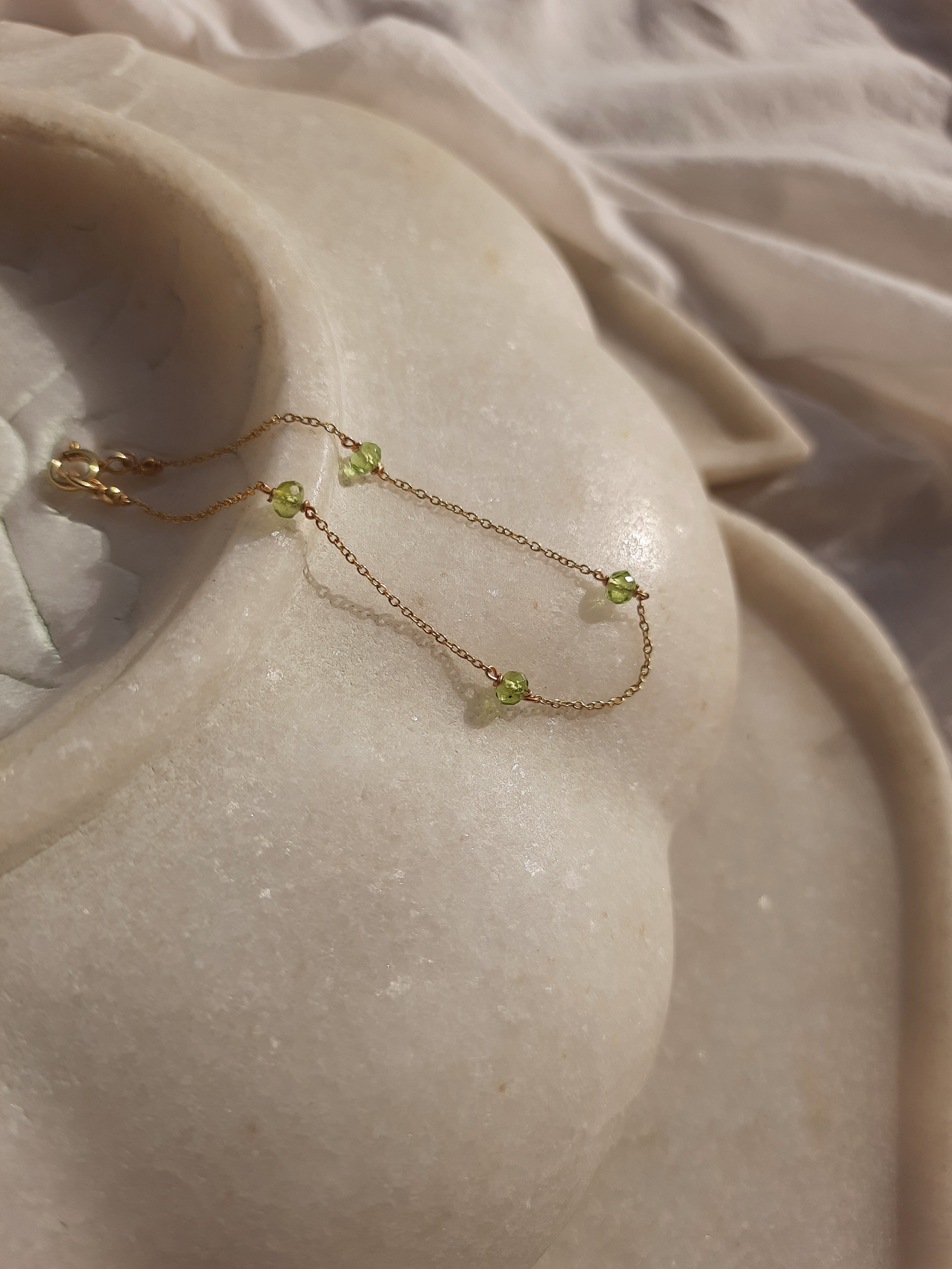 amal - Peridot Baati Bracelet