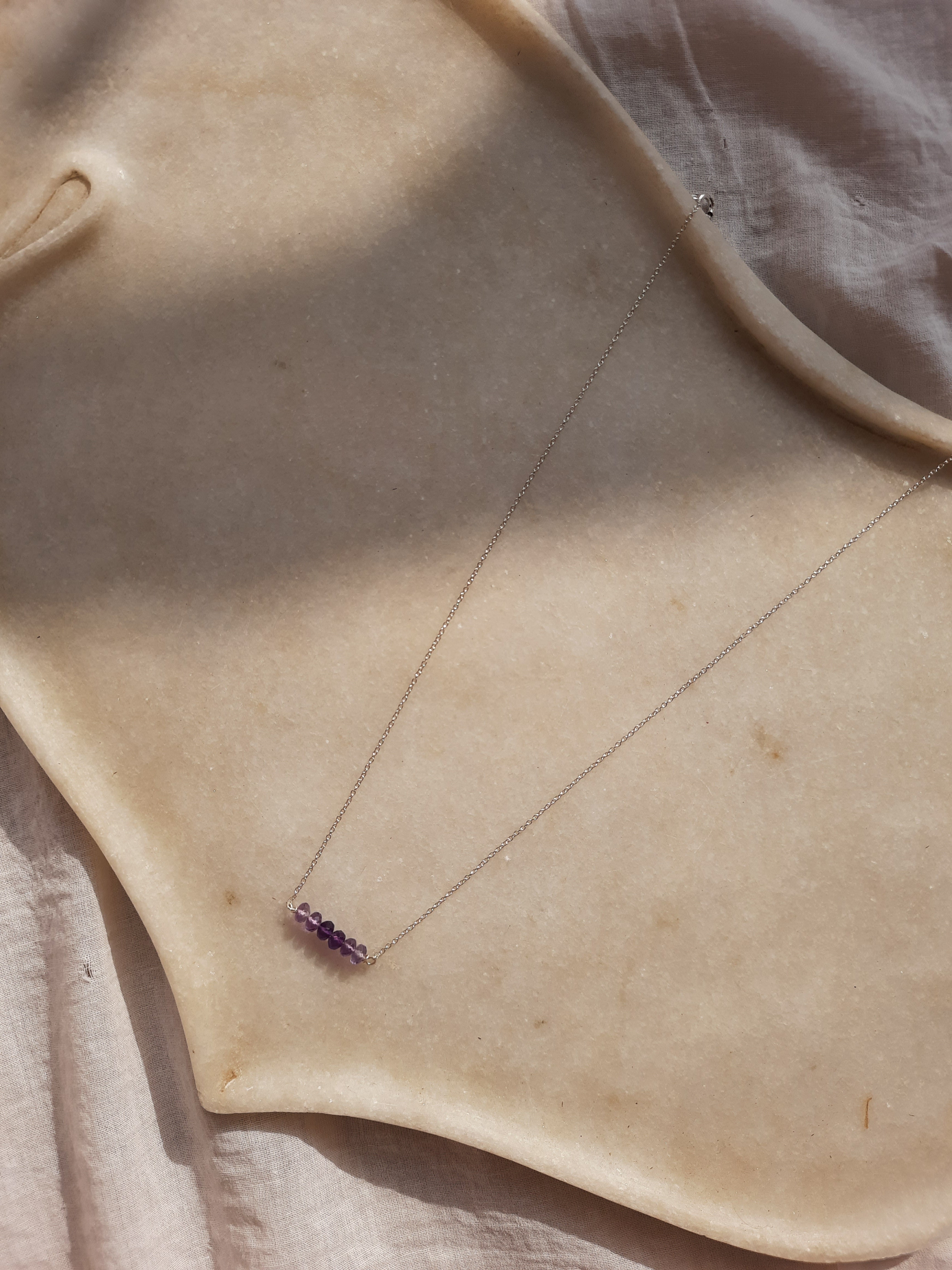 antilae - Amethyst Baati Bar Pendant