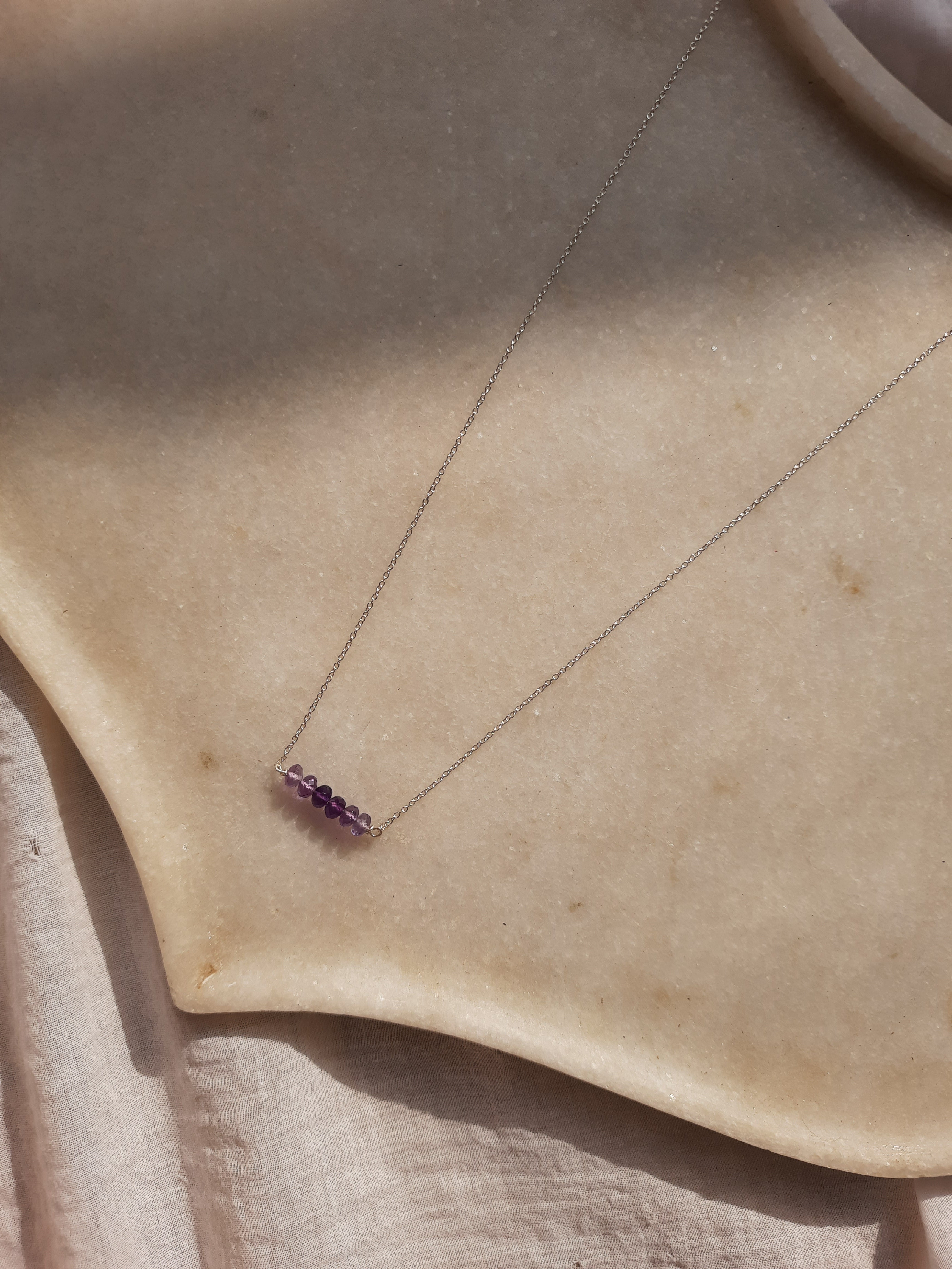 antilae - Amethyst Baati Bar Pendant