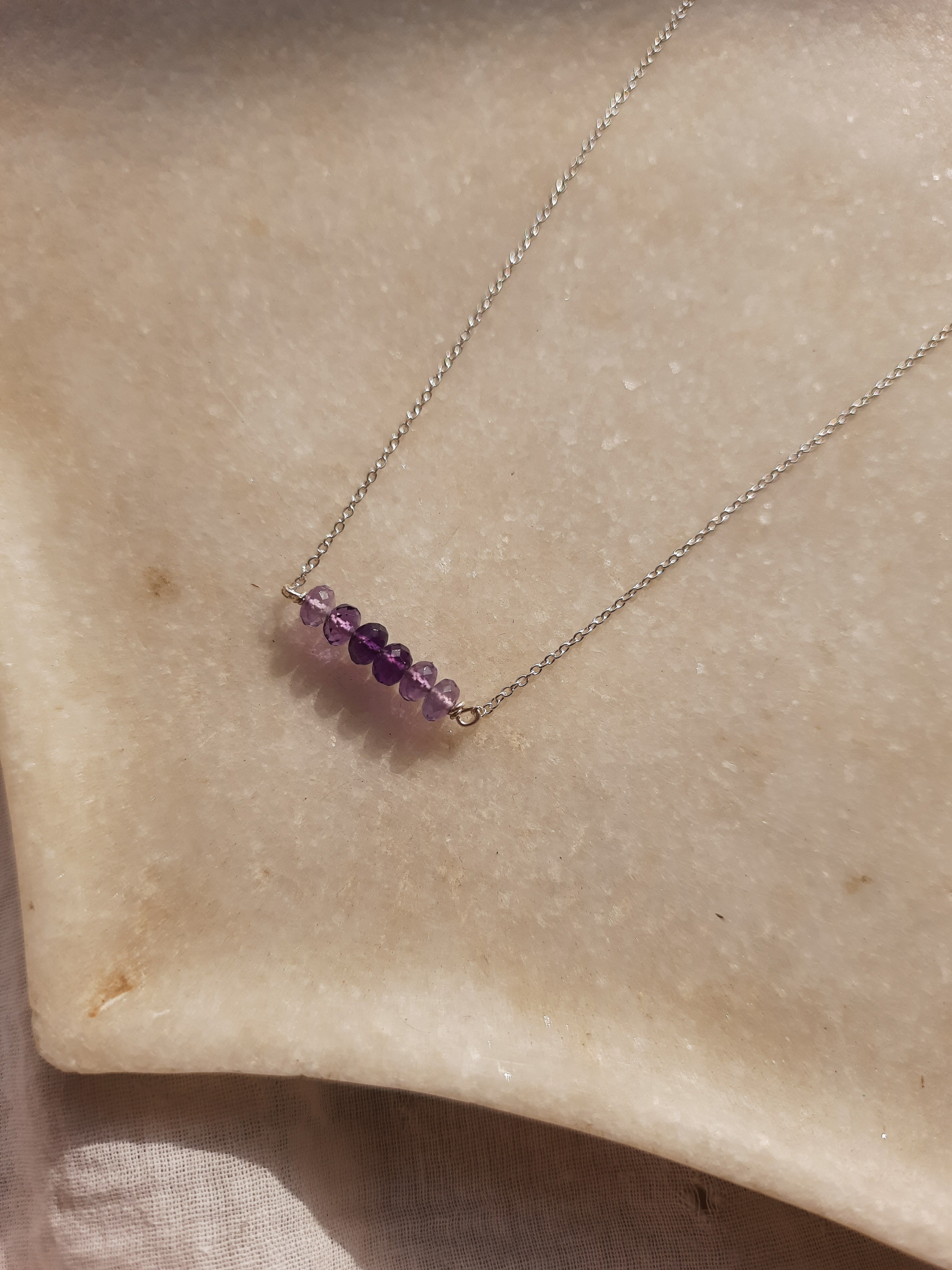 antilae - Amethyst Baati Bar Pendant