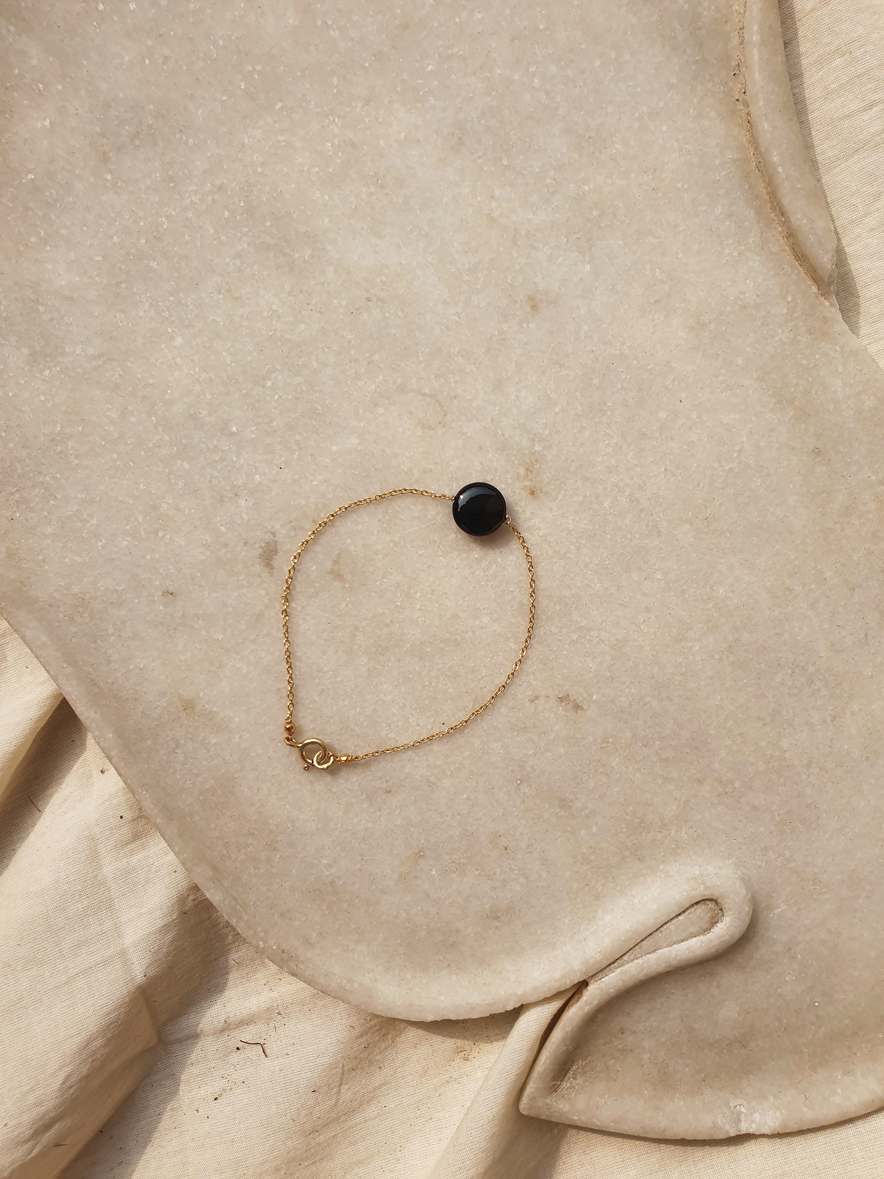 matsya - Black Onyx Round Bracelet