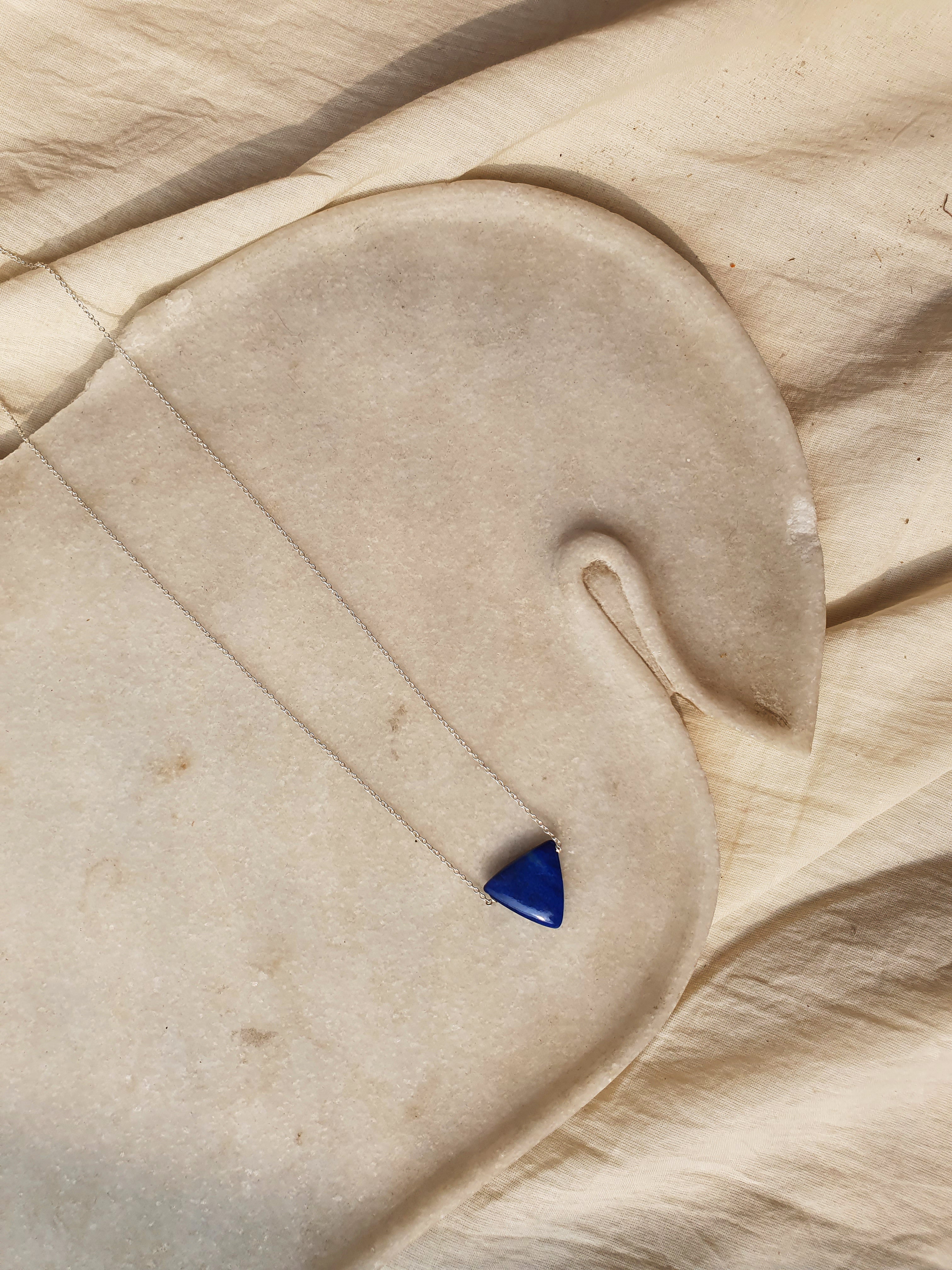 nirva - Lapis Lazuli Tikona Pendant