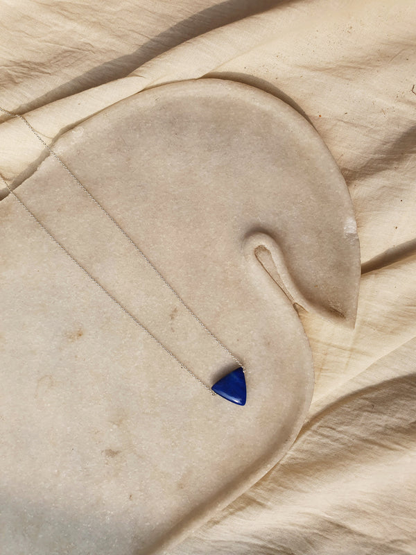 namav - Lapis Lazuli Tikona Pendant