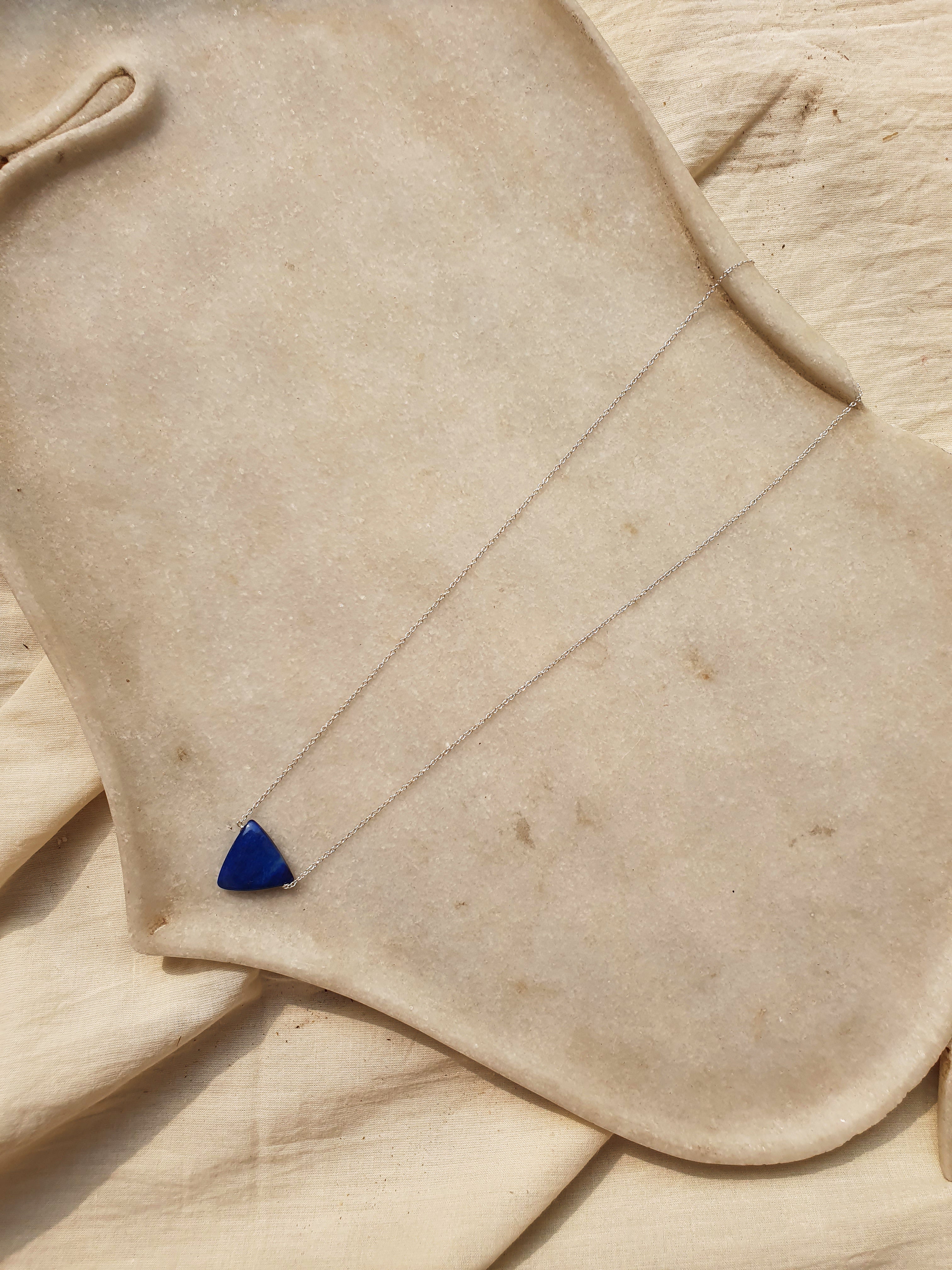 nirva - Lapis Lazuli Tikona Pendant