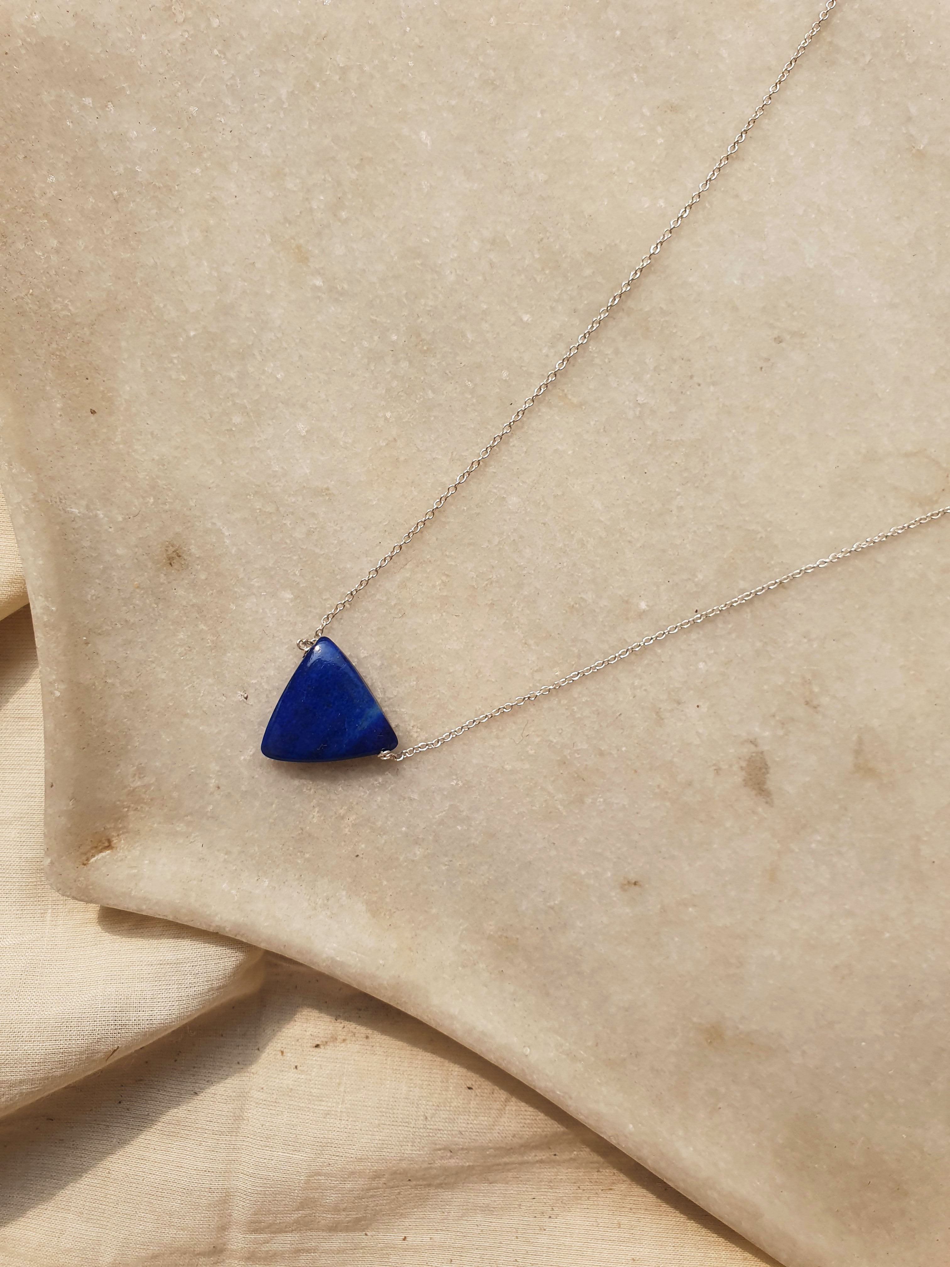 namav - Lapis Lazuli Tikona Pendant