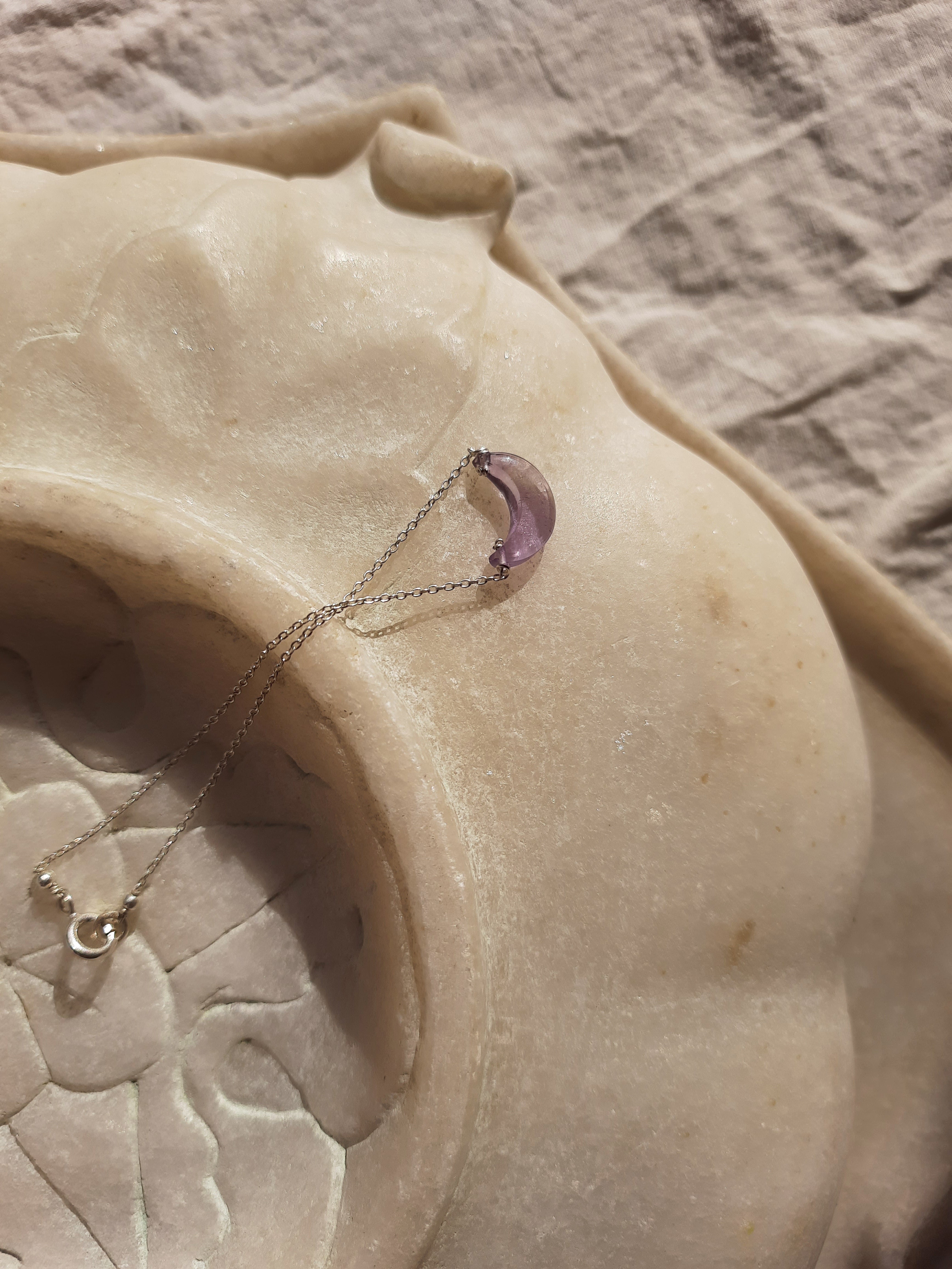 adhvaya - Amethyst Luna Bracelet