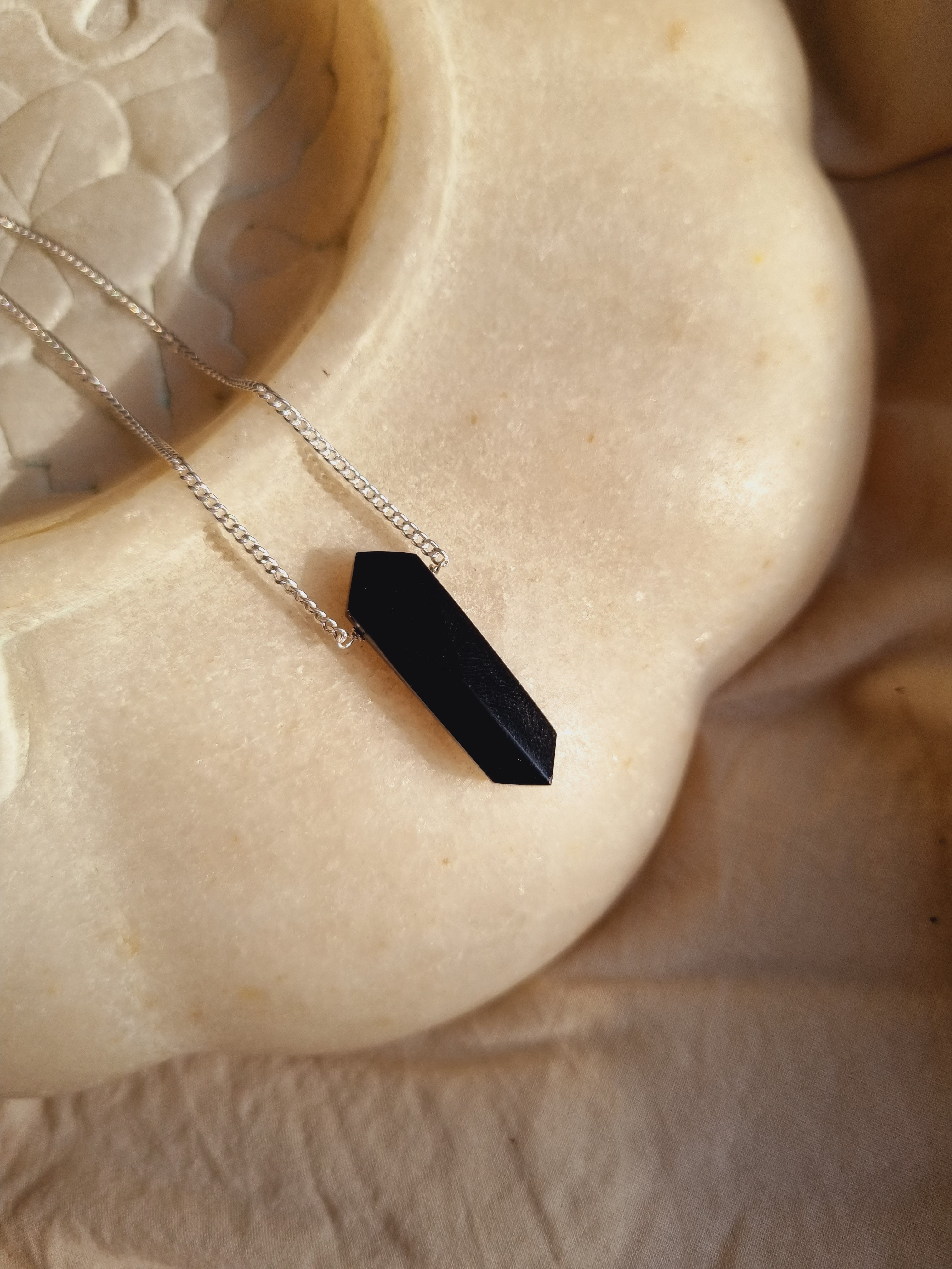 vaktra - Black Onyx Men's Bullet Pendant