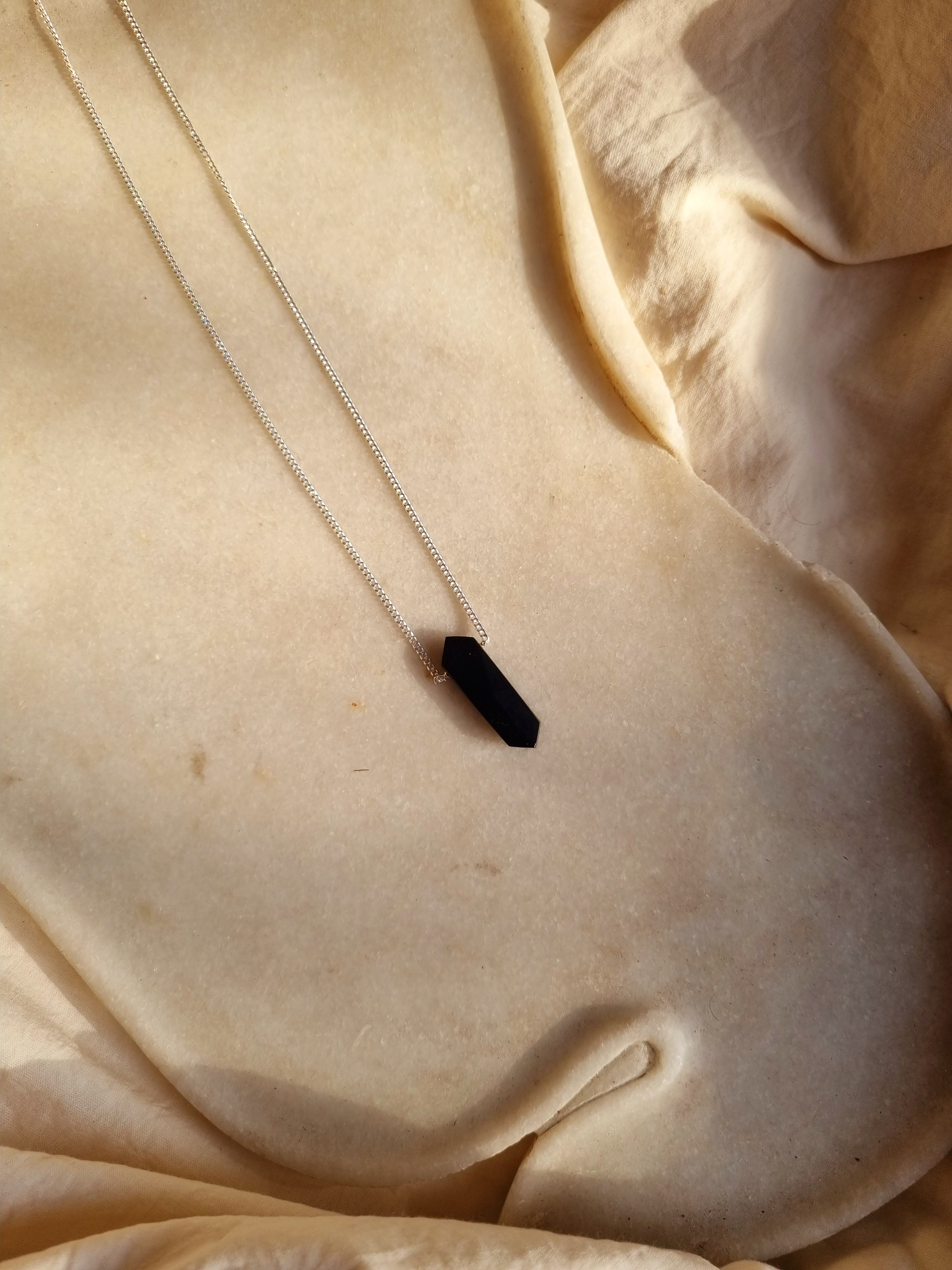 vaktra - Black Onyx Men's Bullet Pendant