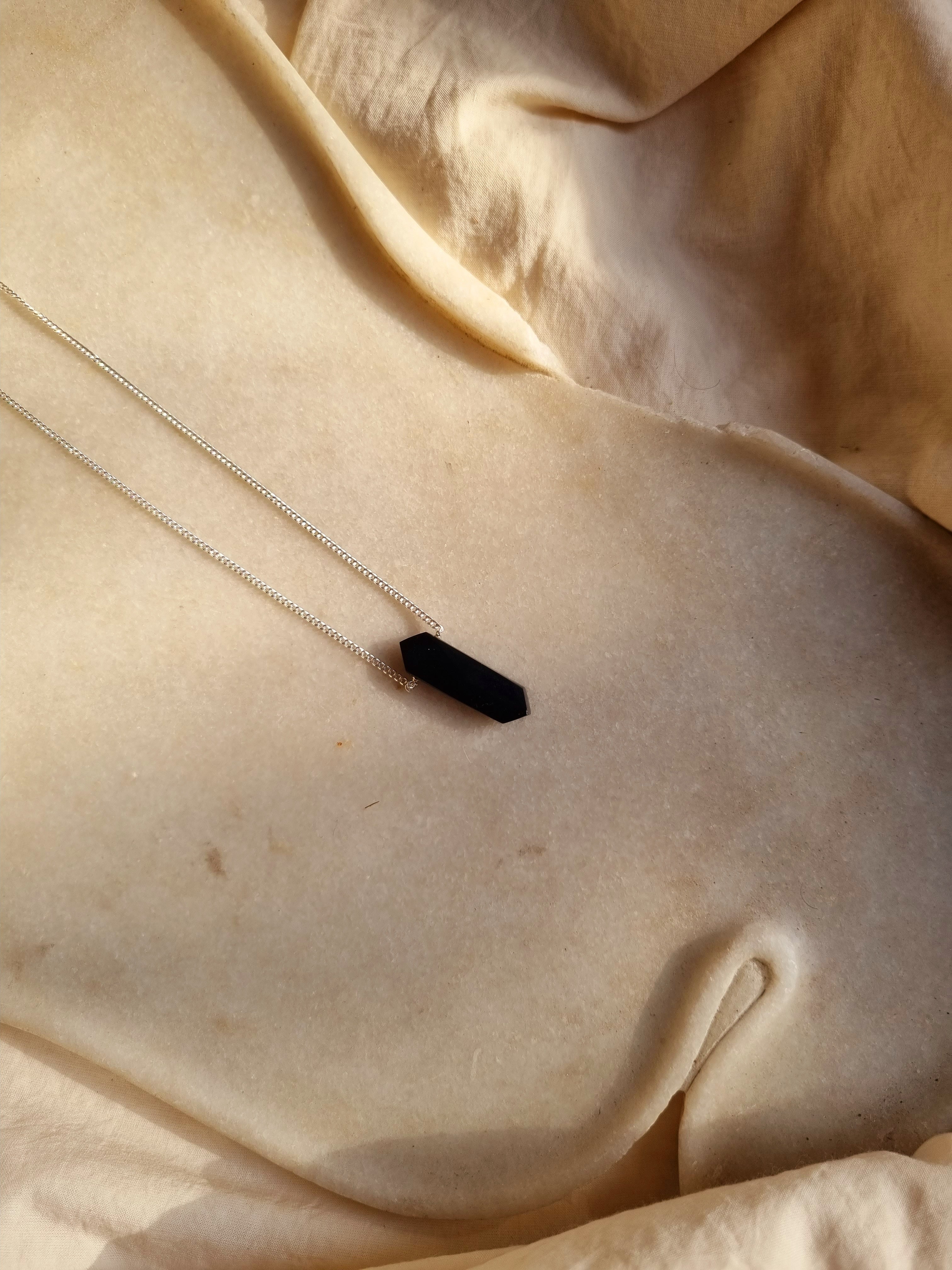 vaktra - Black Onyx Men's Bullet Pendant