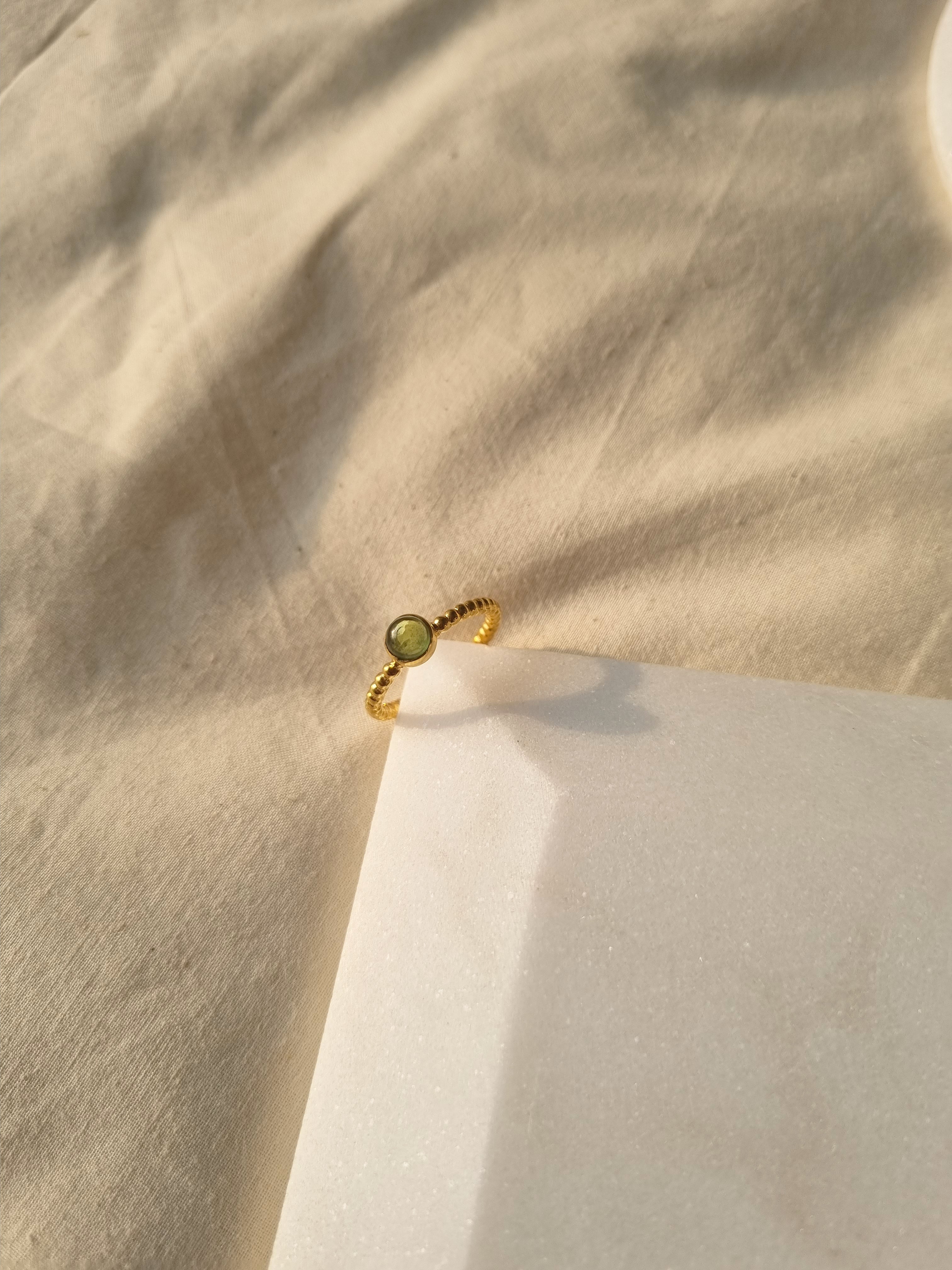 sukra - Peridot Venus Ring