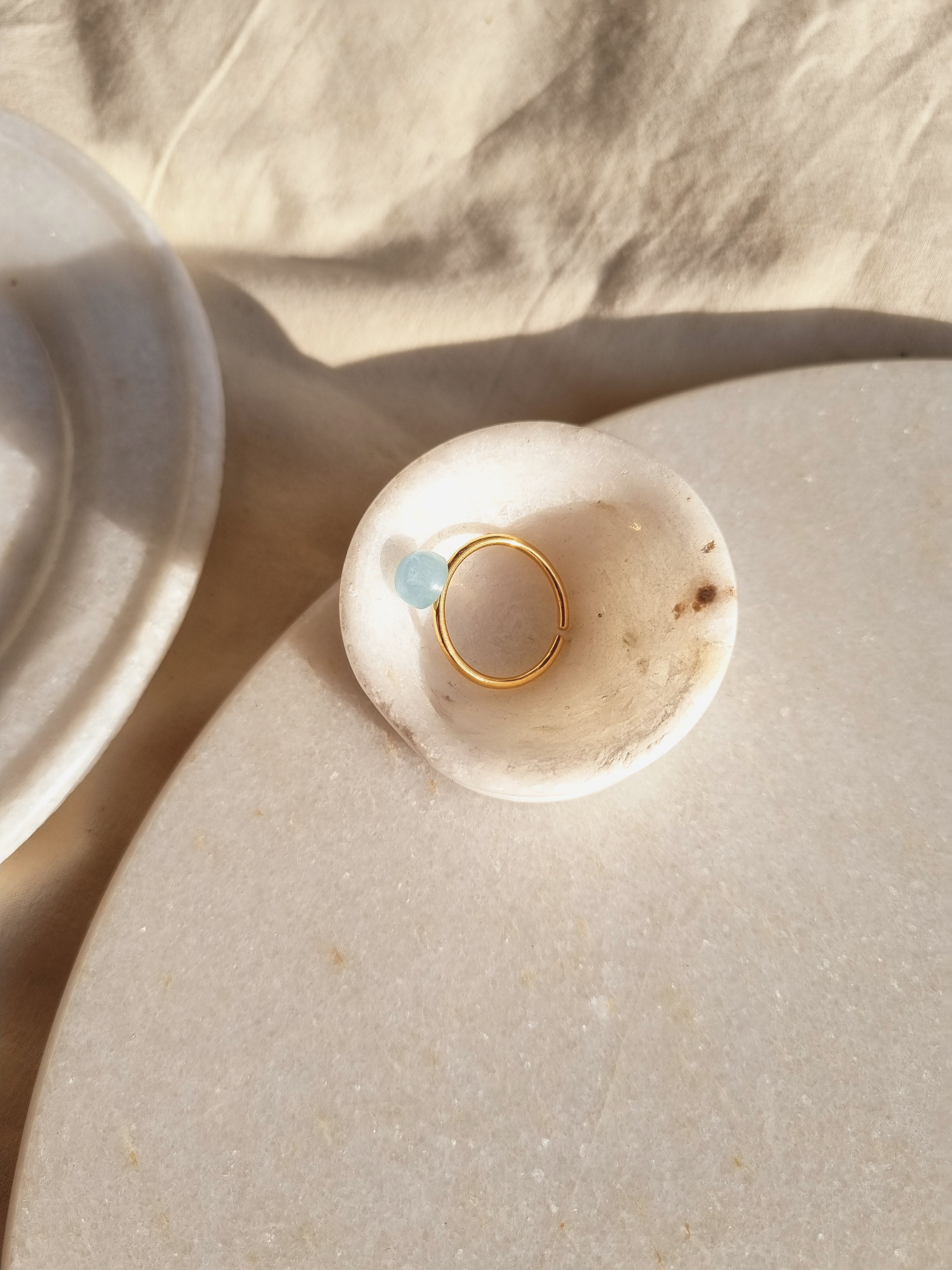 bhumi - Aquamarine Mood Ring