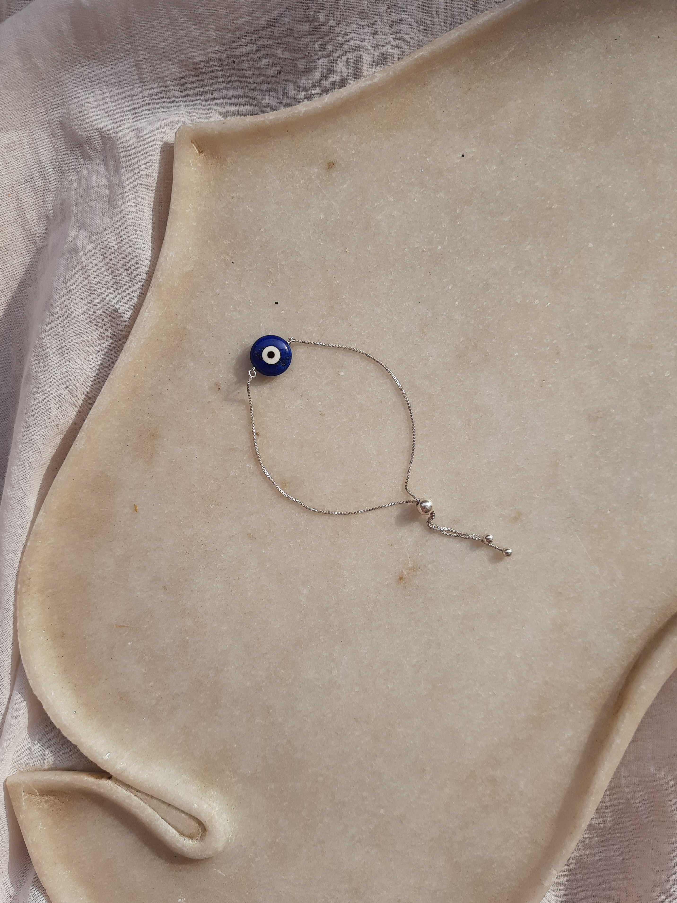 kayena - Lapis Lazuli Evil Eye Bracelet