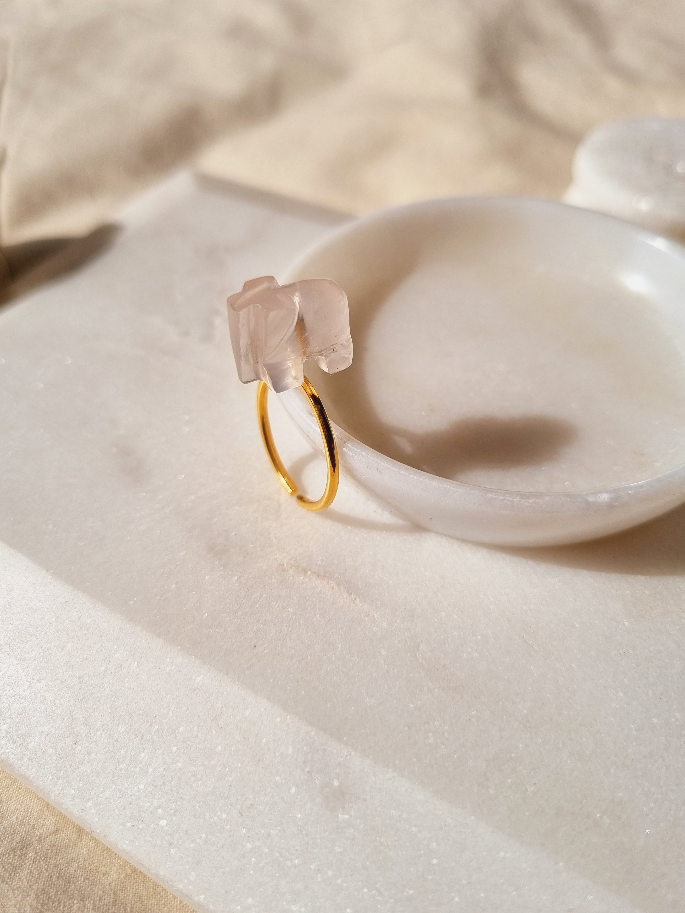 haati - Rose Quartz Ring