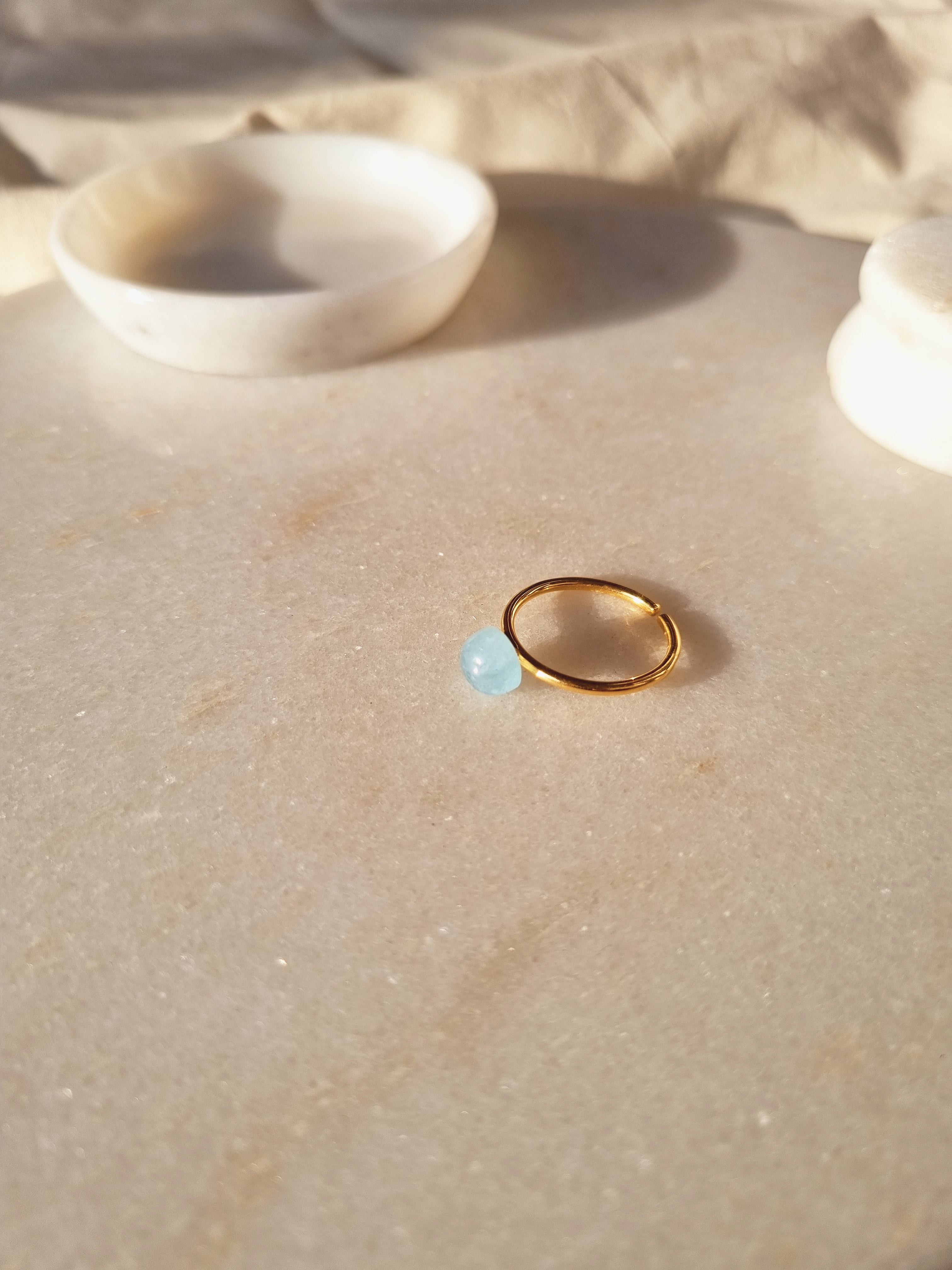 bhumi - Aquamarine Mood Ring