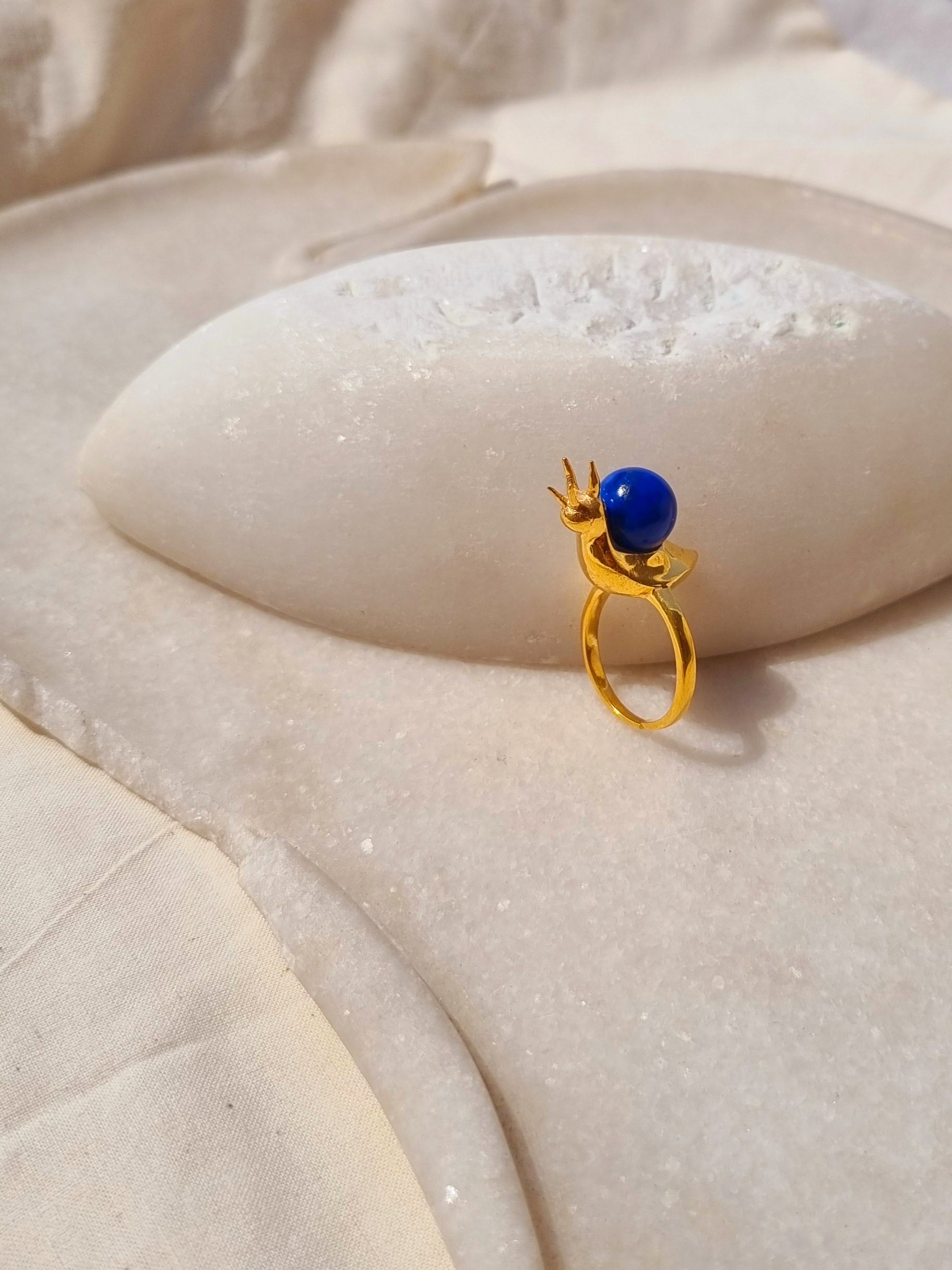 snail - Lapis Lazuli Ring