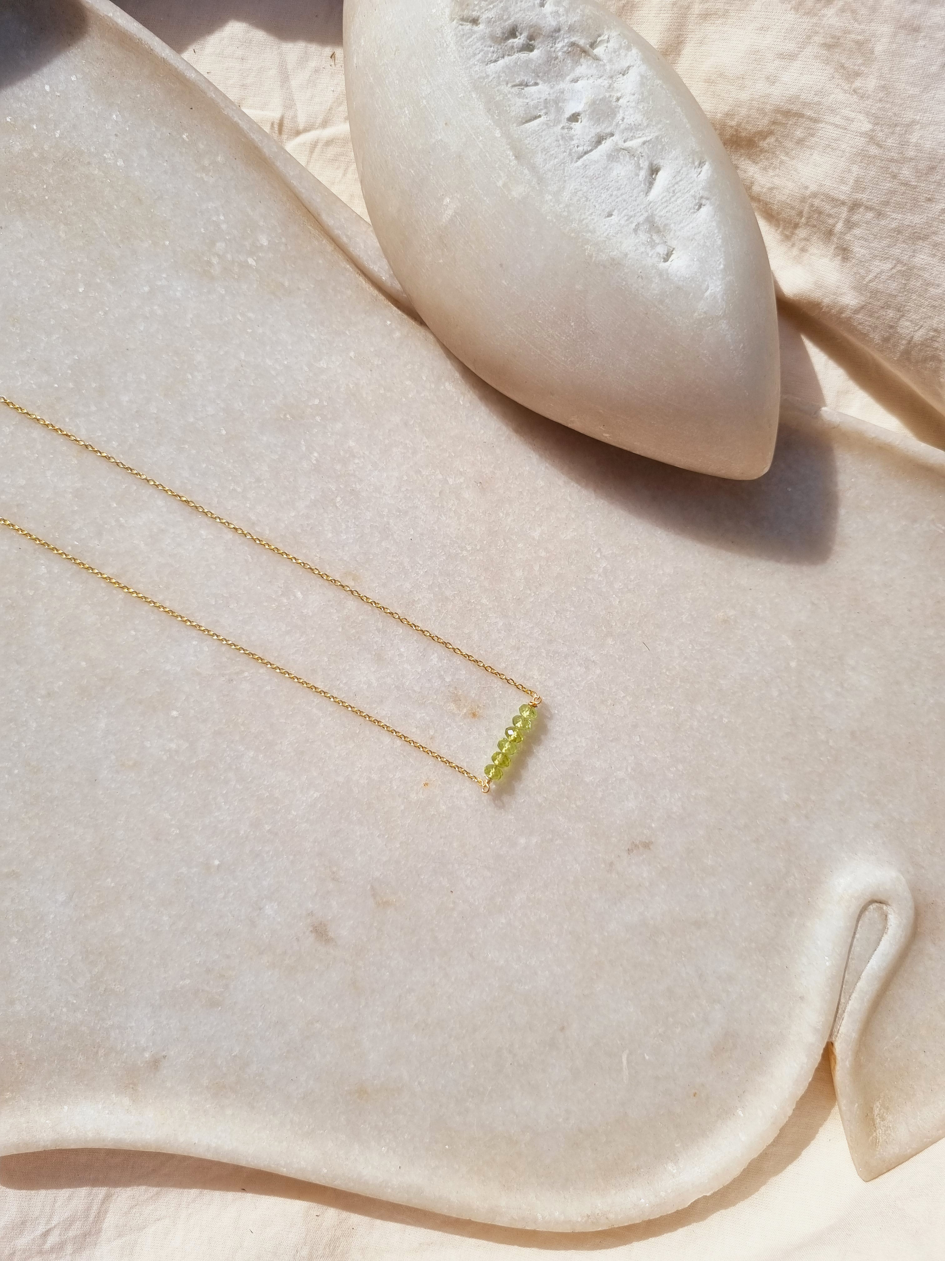 antilae - Peridot Baati Bar Pendant
