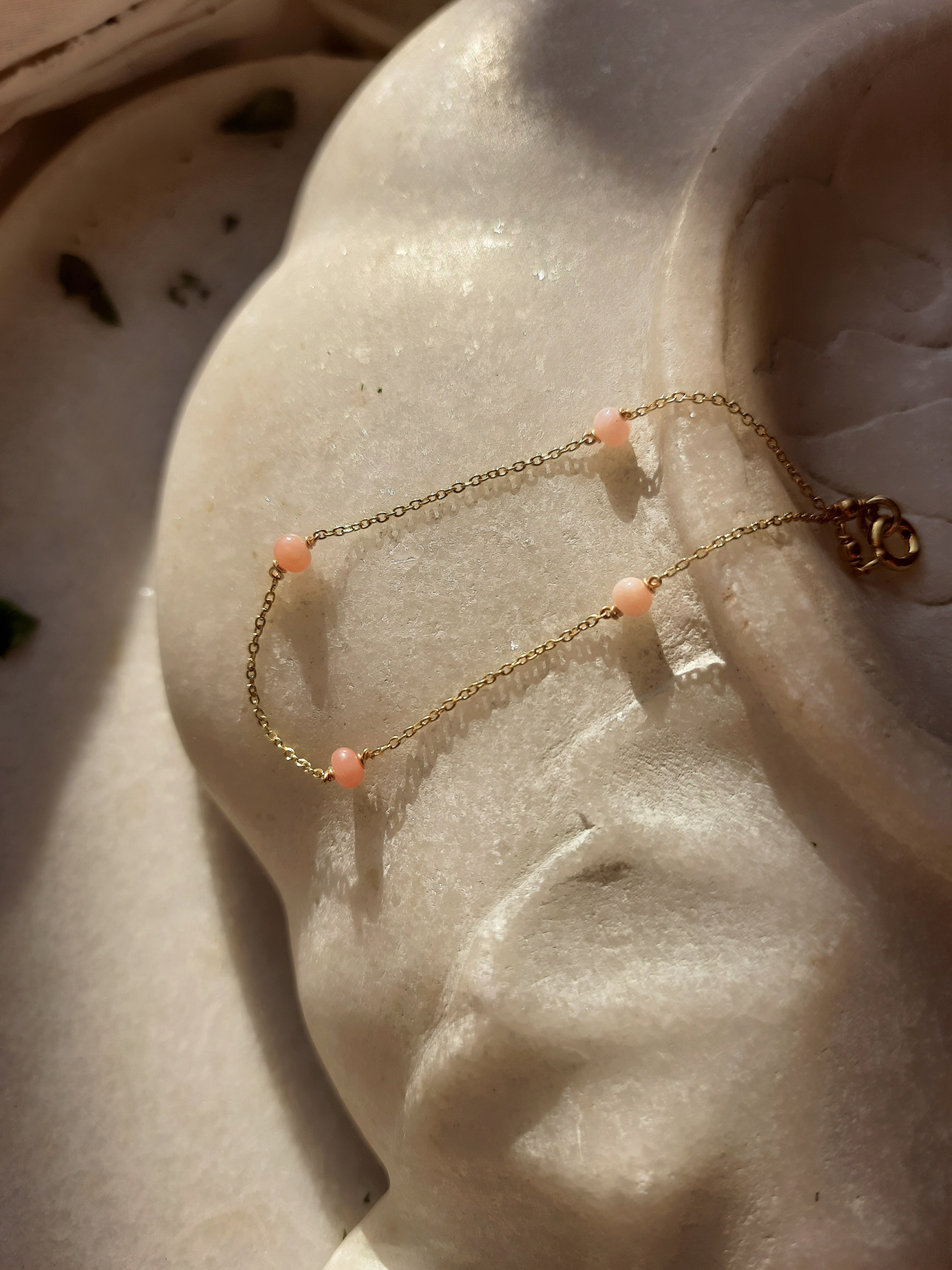 amal- Pink Opal Baati Bracelet