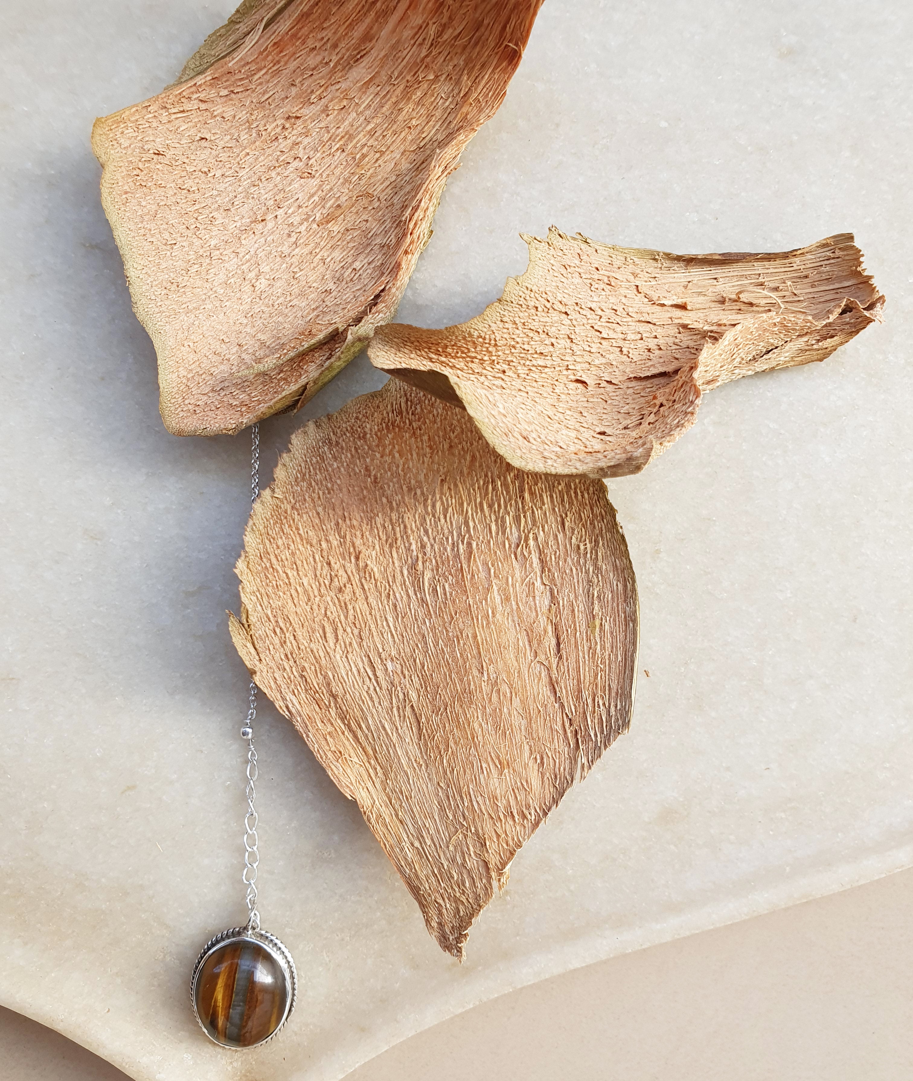 vana- Tigers Eye Oval Pendant