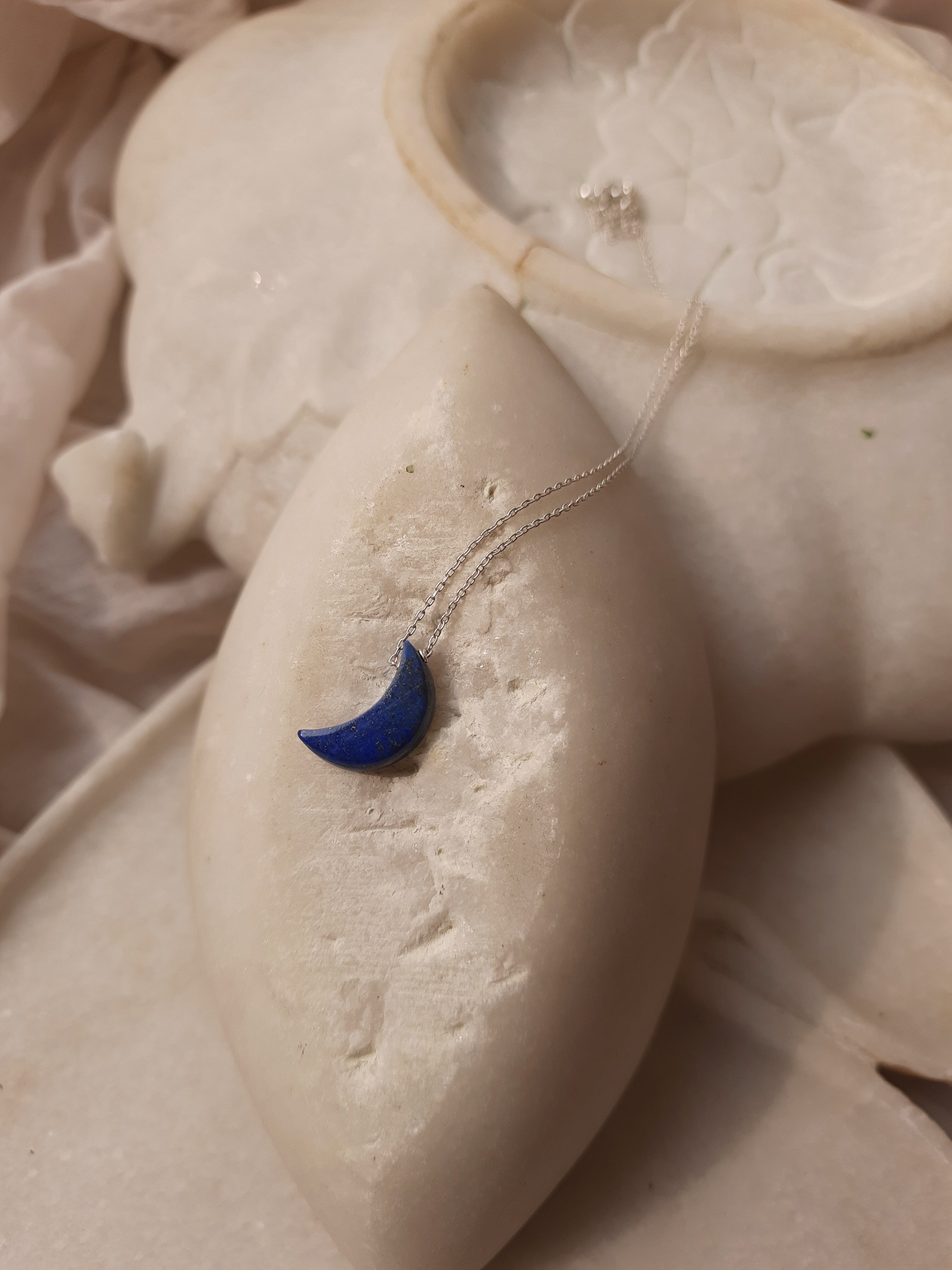 kasa - Lapis Lazuli Luna Pendant