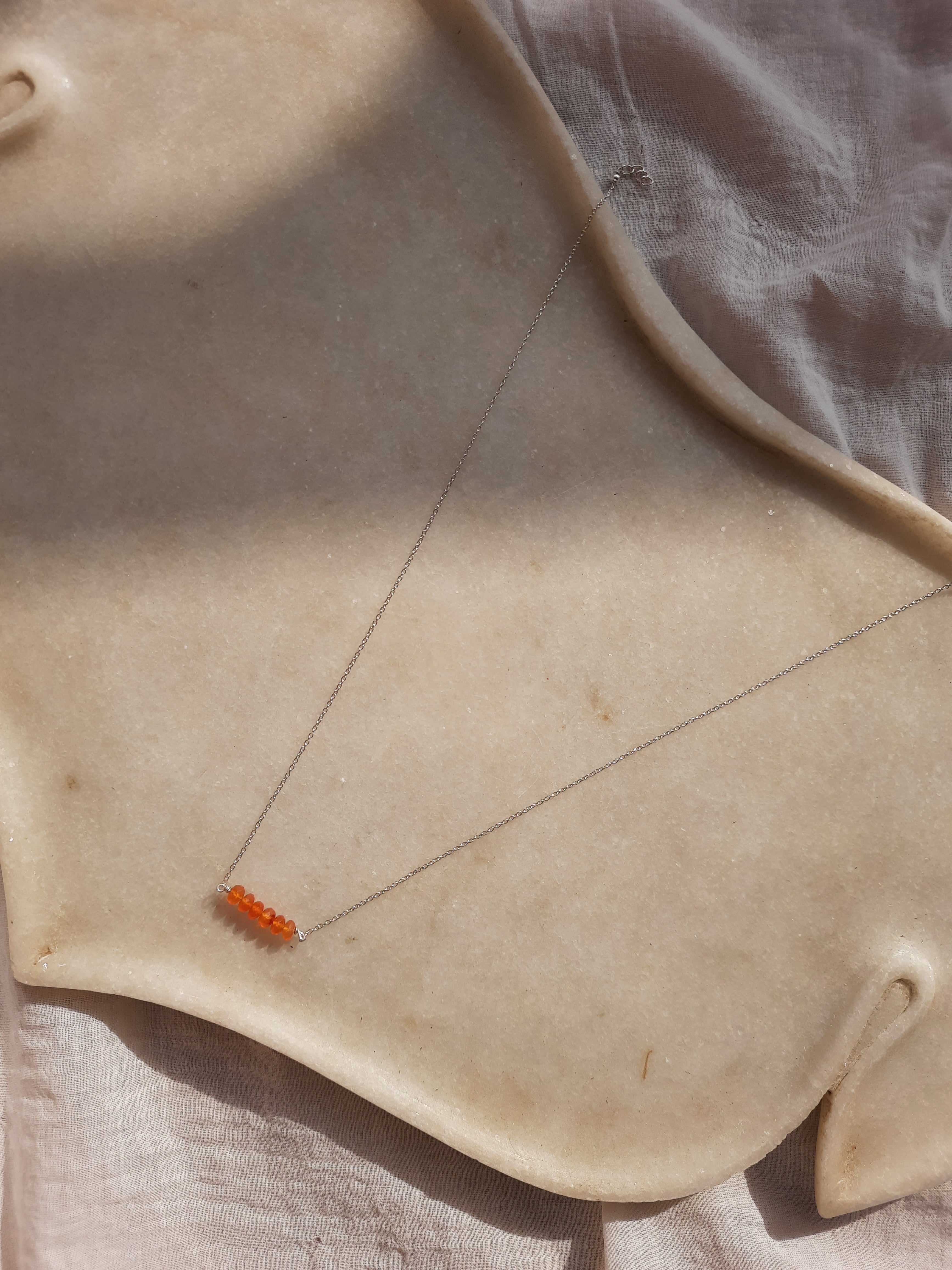 kapara - Carnelian Baati Bar Pendant